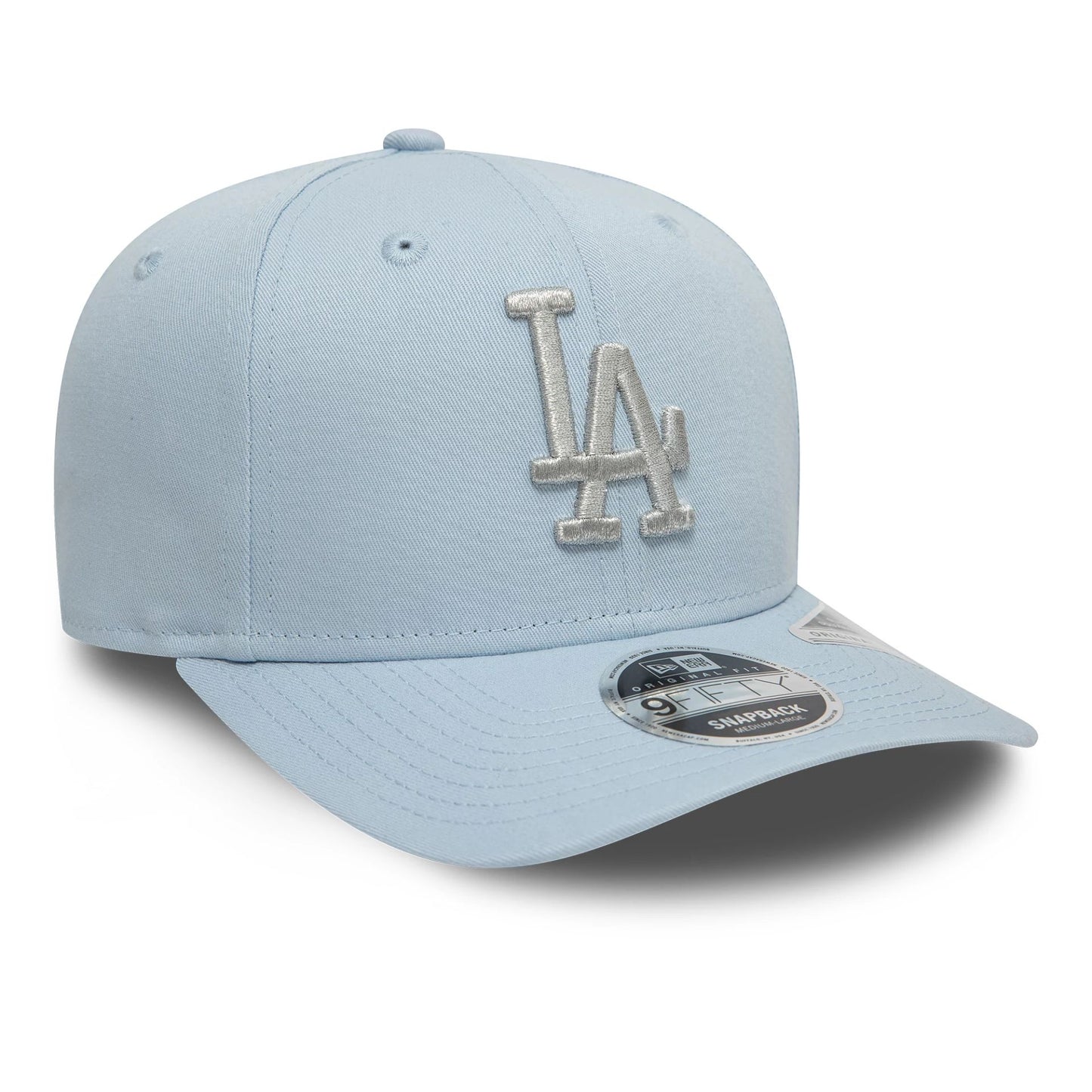 This is a LA Dodgers Metallic Pastel Blue 9FIFTY Original Fit Snapback Adjustable Cap 3