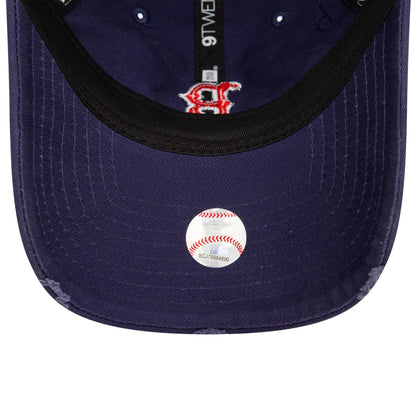 This is a Boston Red Sox Distressed Navy 9TWENTY Adjustable Cap 5