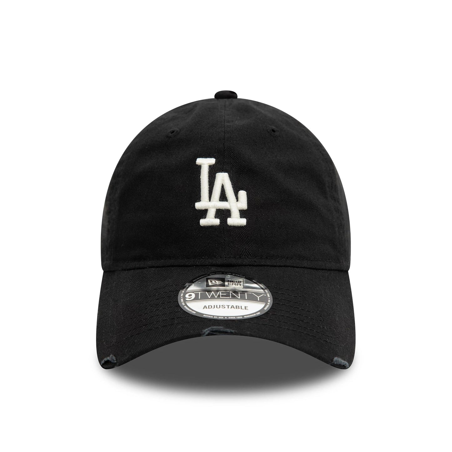 This is a LA Dodgers Distressed Black 9TWENTY Adjustable Cap 2