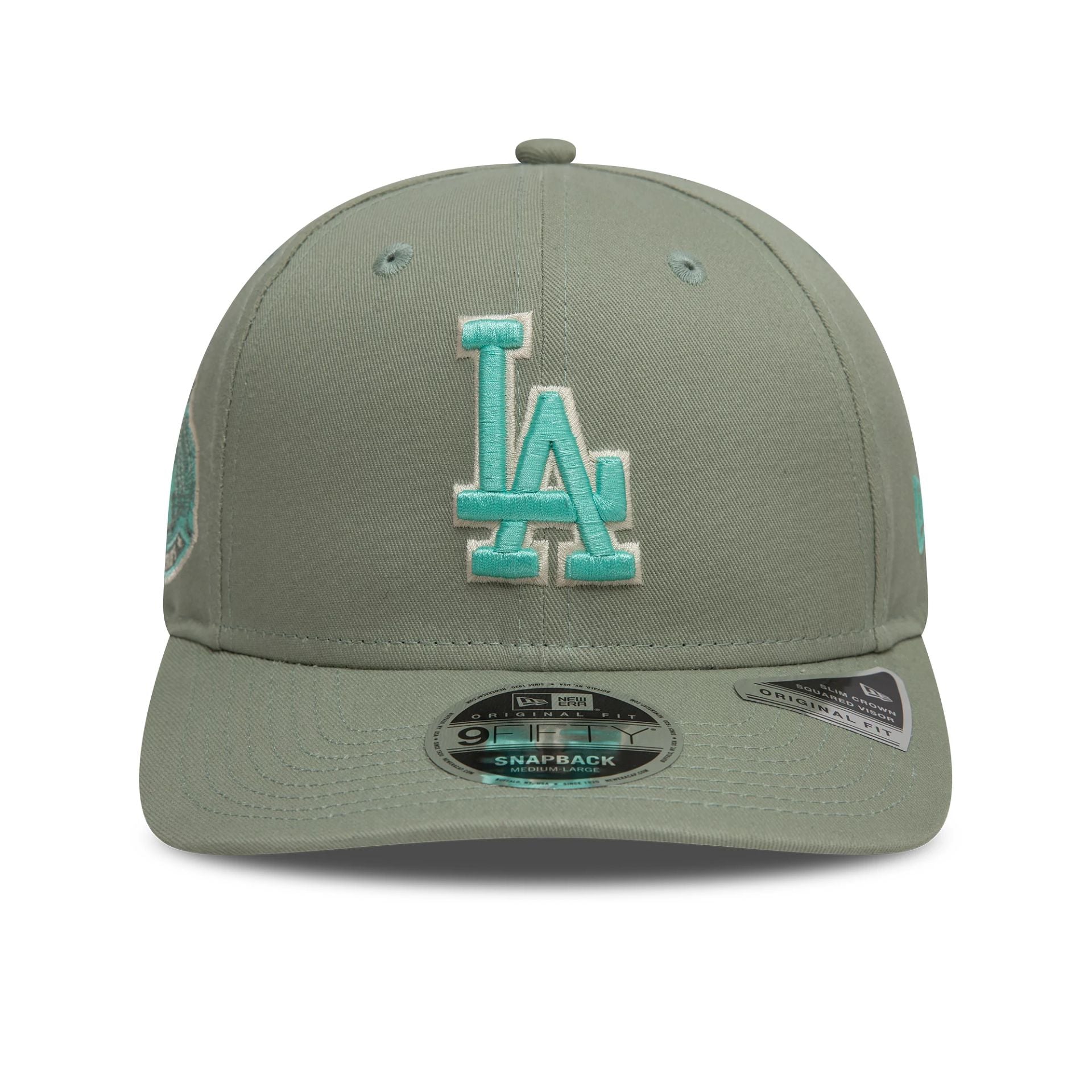 This is a LA Dodgers World Series Pastel Green 9FIFTY Original Fit Snapback Adjustable Cap 2