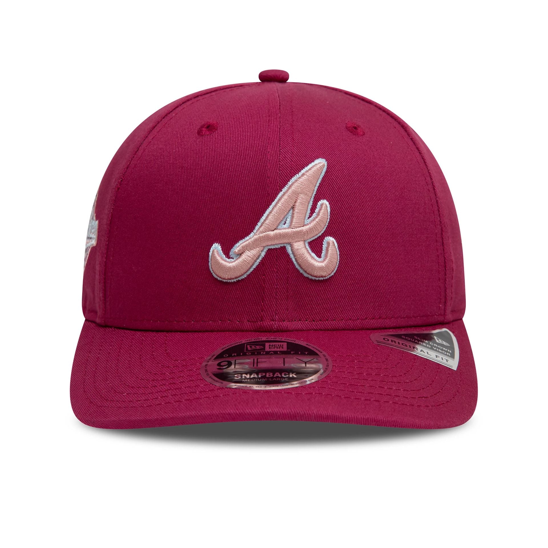 This is a Atlanta Braves World Series Dark Red 9FIFTY Original Fit Snapback Adjustable Cap 2