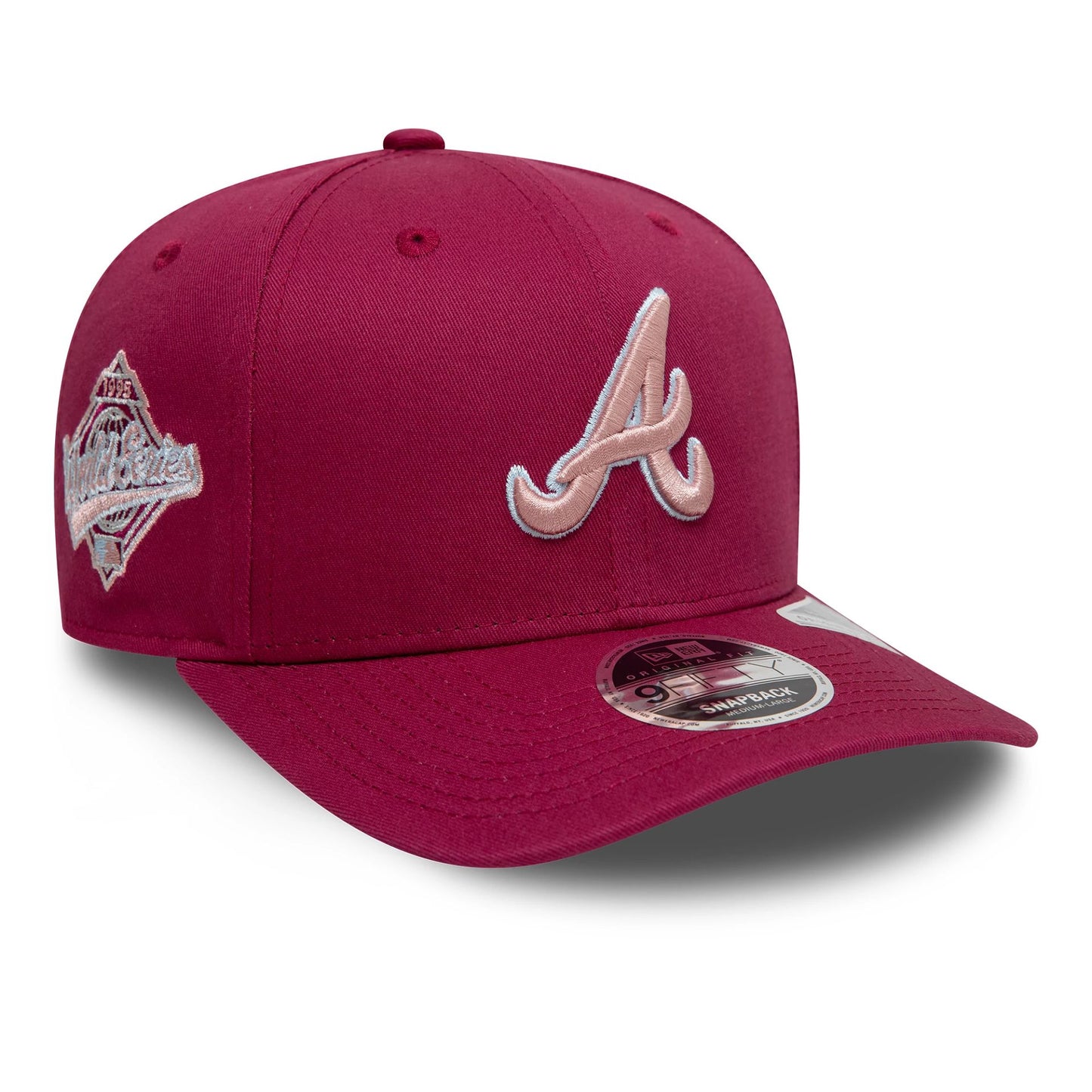 This is a Atlanta Braves World Series Dark Red 9FIFTY Original Fit Snapback Adjustable Cap 1