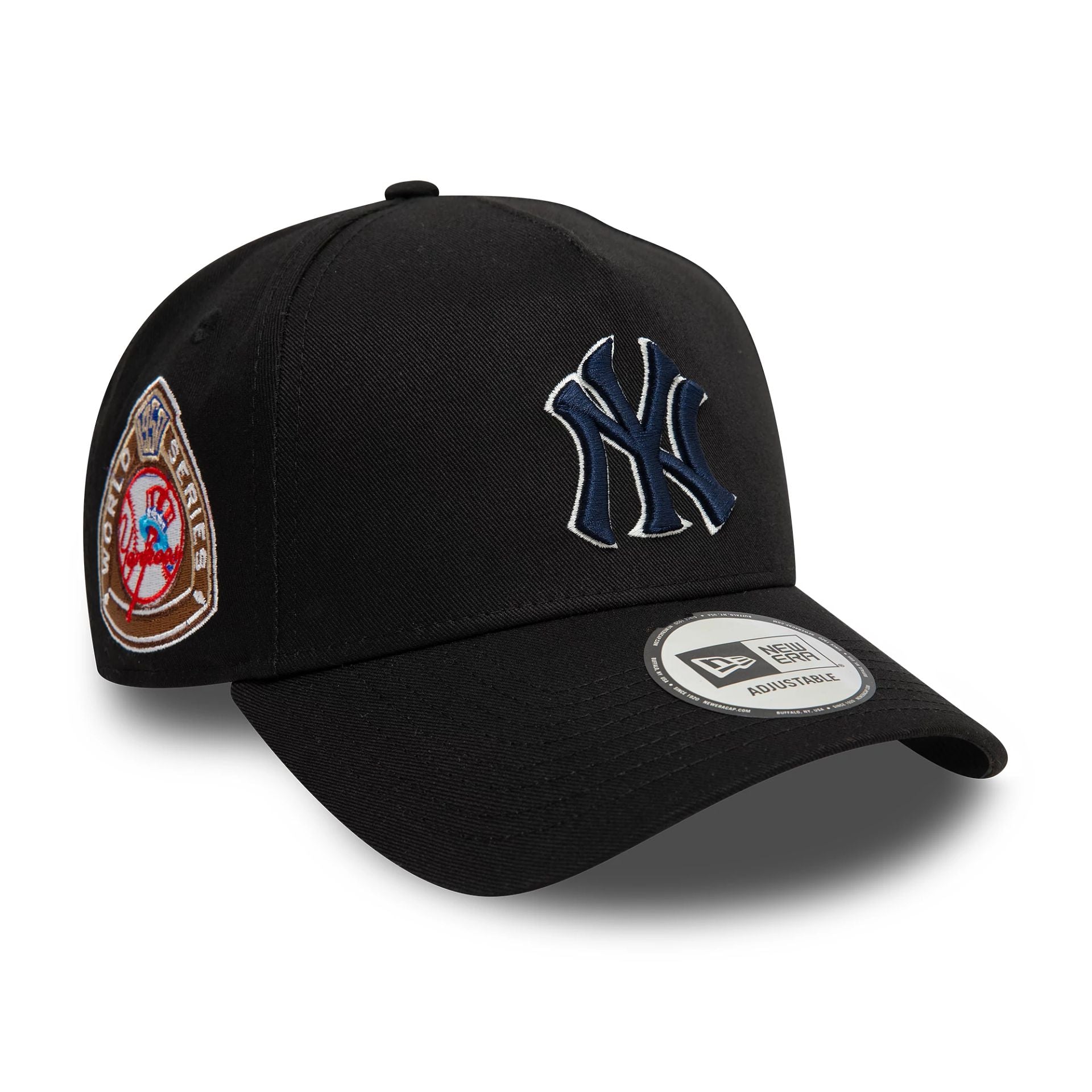 This is a New York Yankees World Series Black 9FORTY A-Frame Adjustable Cap 1