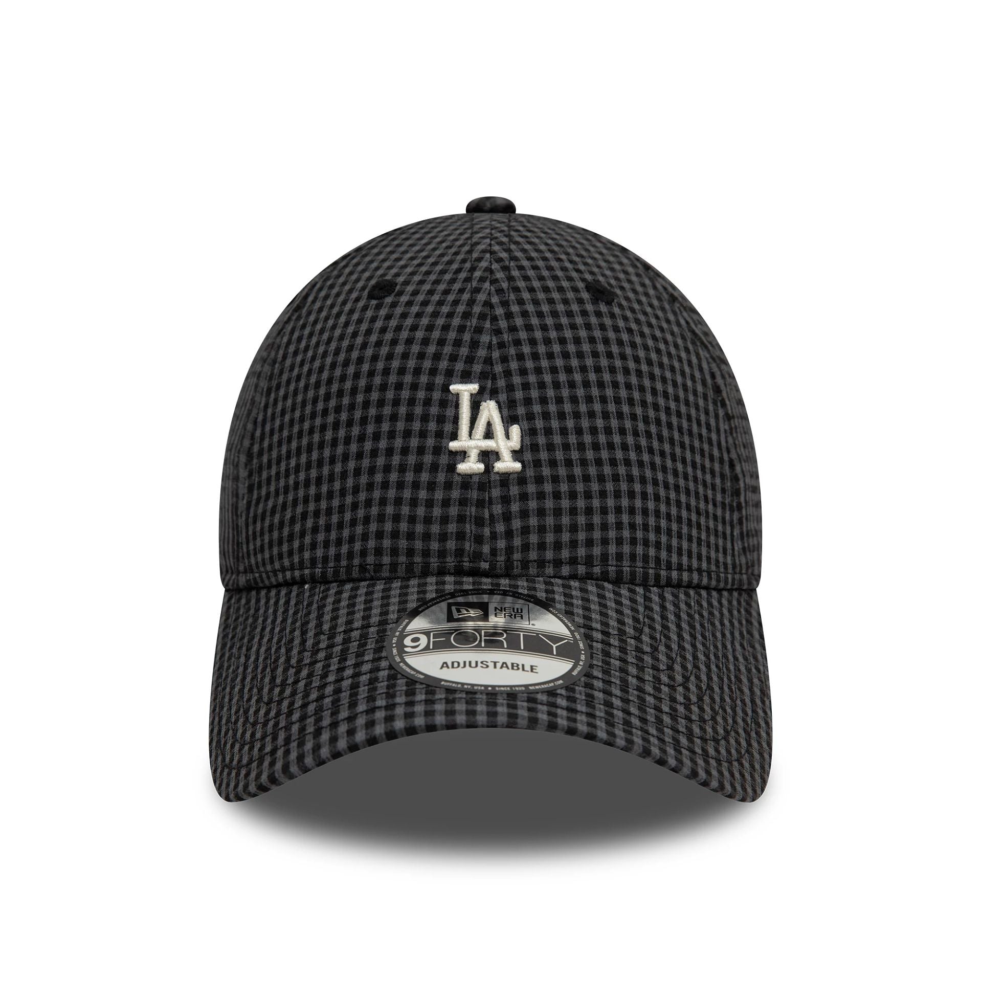 This is a LA Dodgers Seersucker Black 9FORTY Adjustable Cap 2