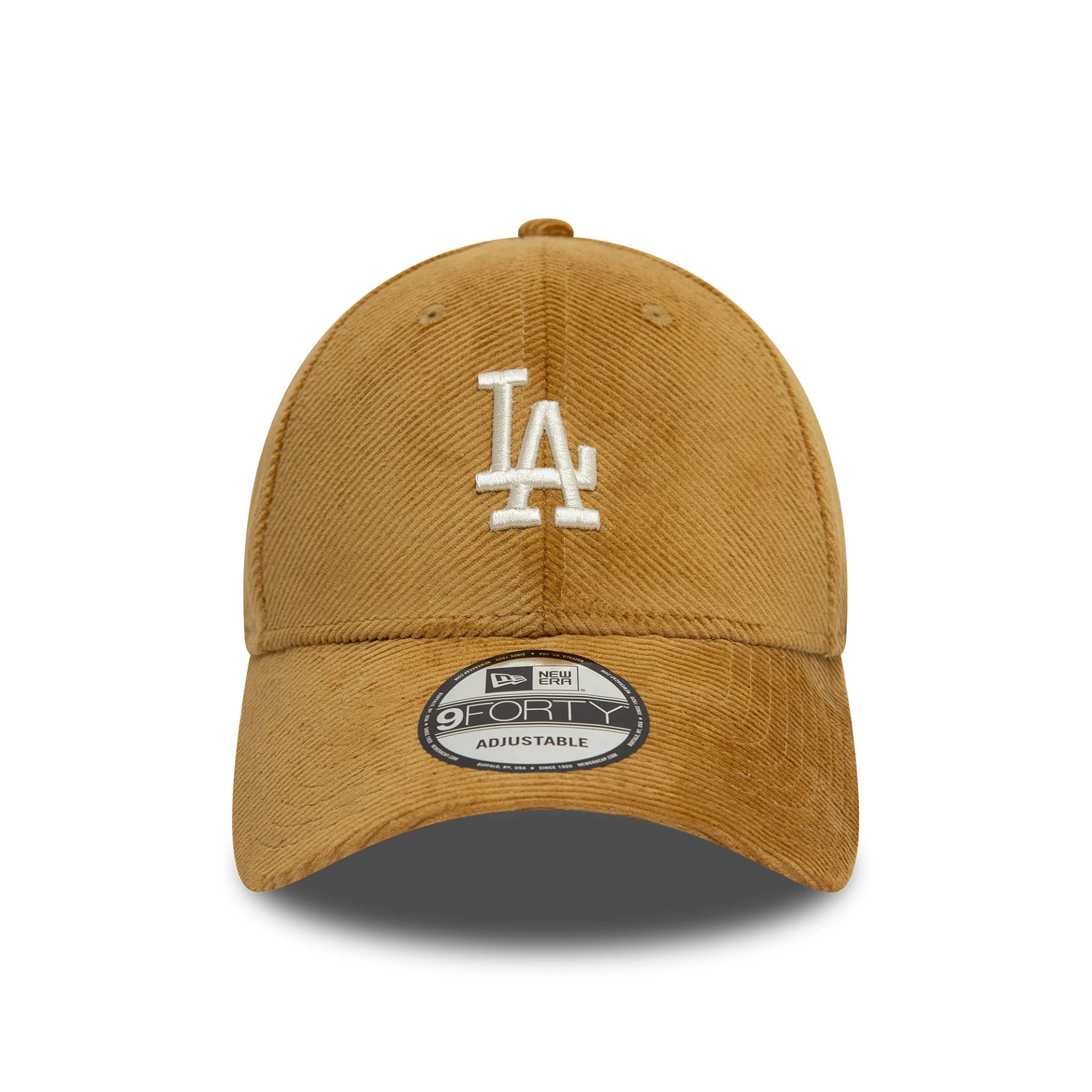 This is a LA Dodgers Cord Dark Beige 9FORTY Adjustable Cap 2