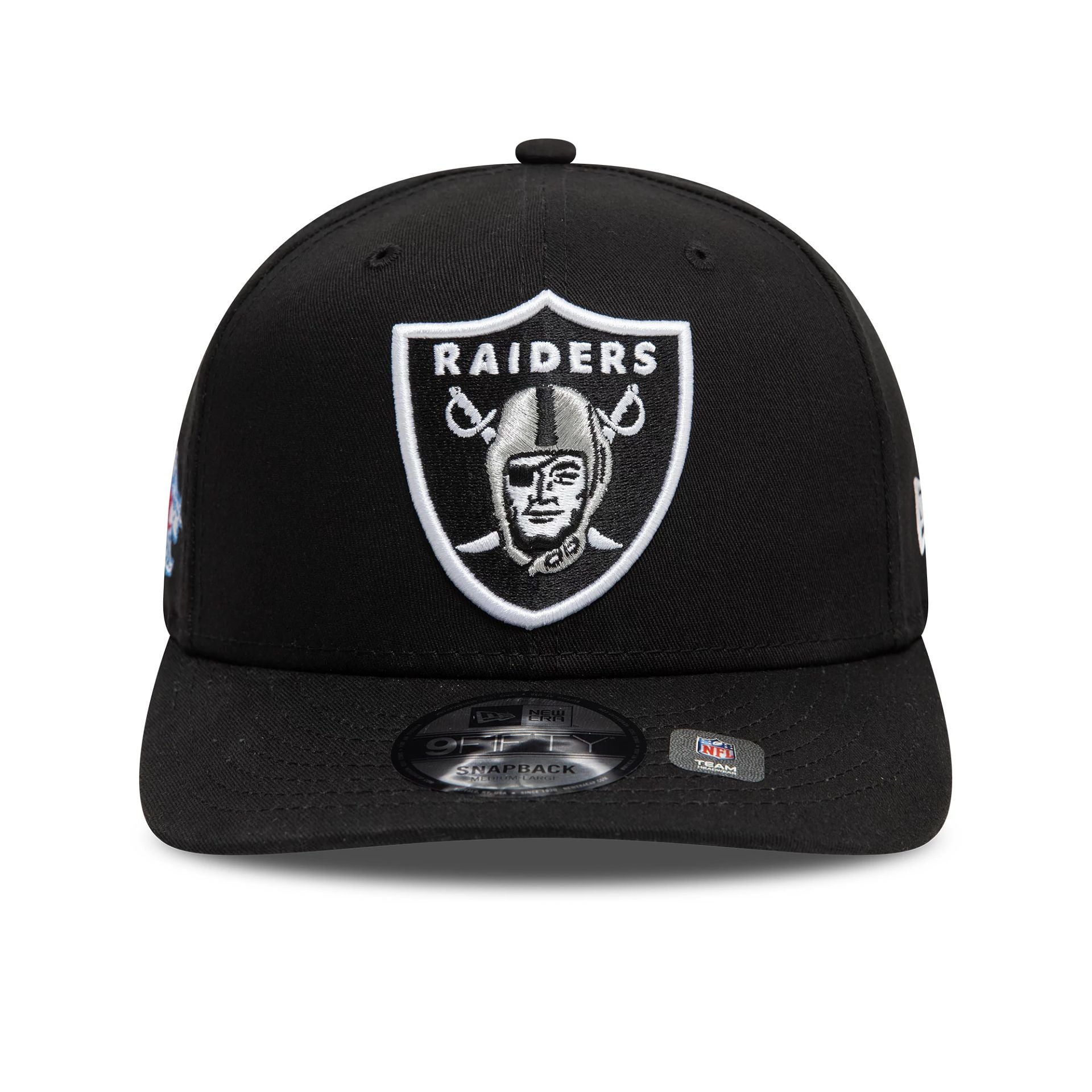 This is a Las Vegas Raiders NFL Super Bowl Black 9FIFTY Snapback Adjustable Cap 2