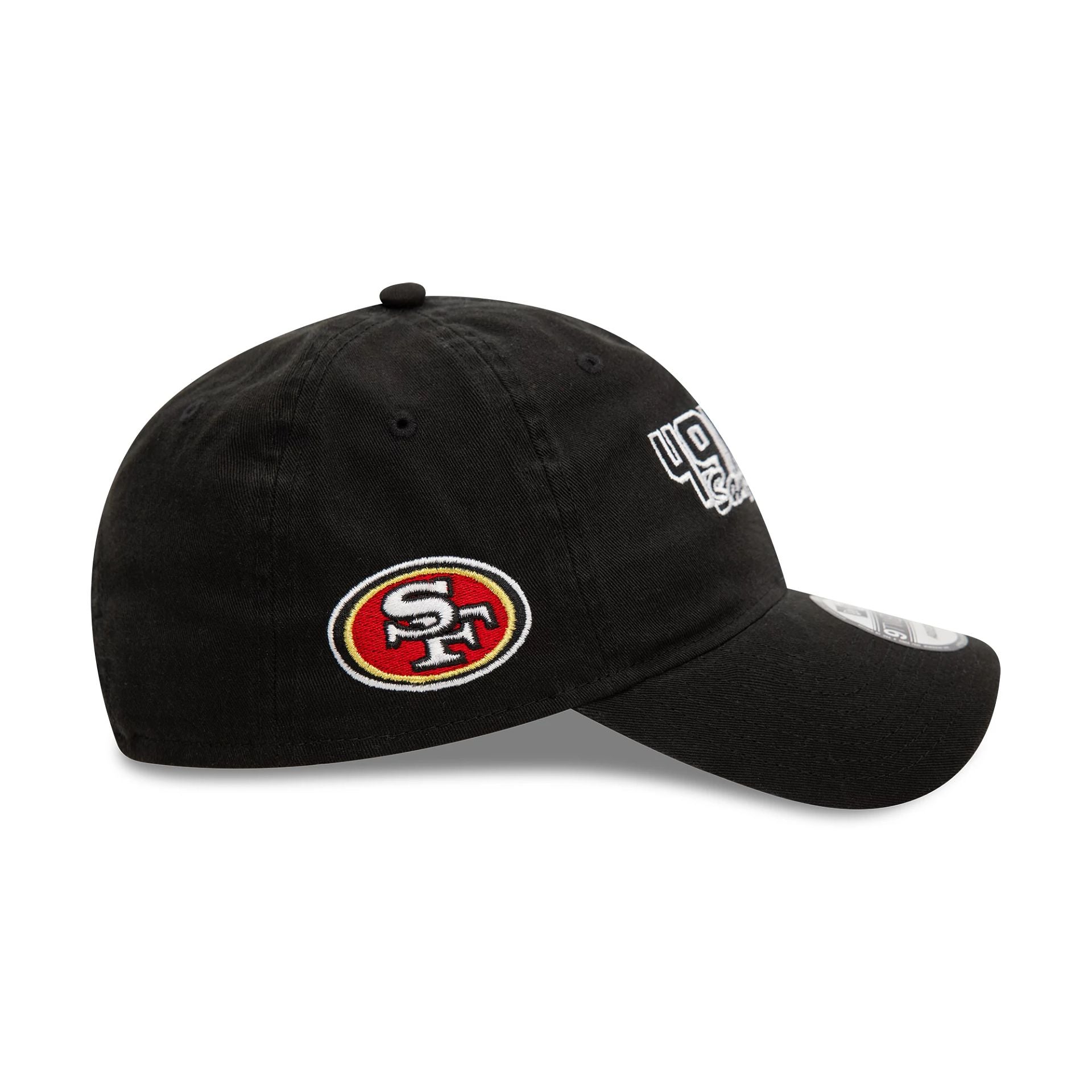 This is a San Francisco 49ers NFL Script Black 9TWENTY Adjustable Cap 5