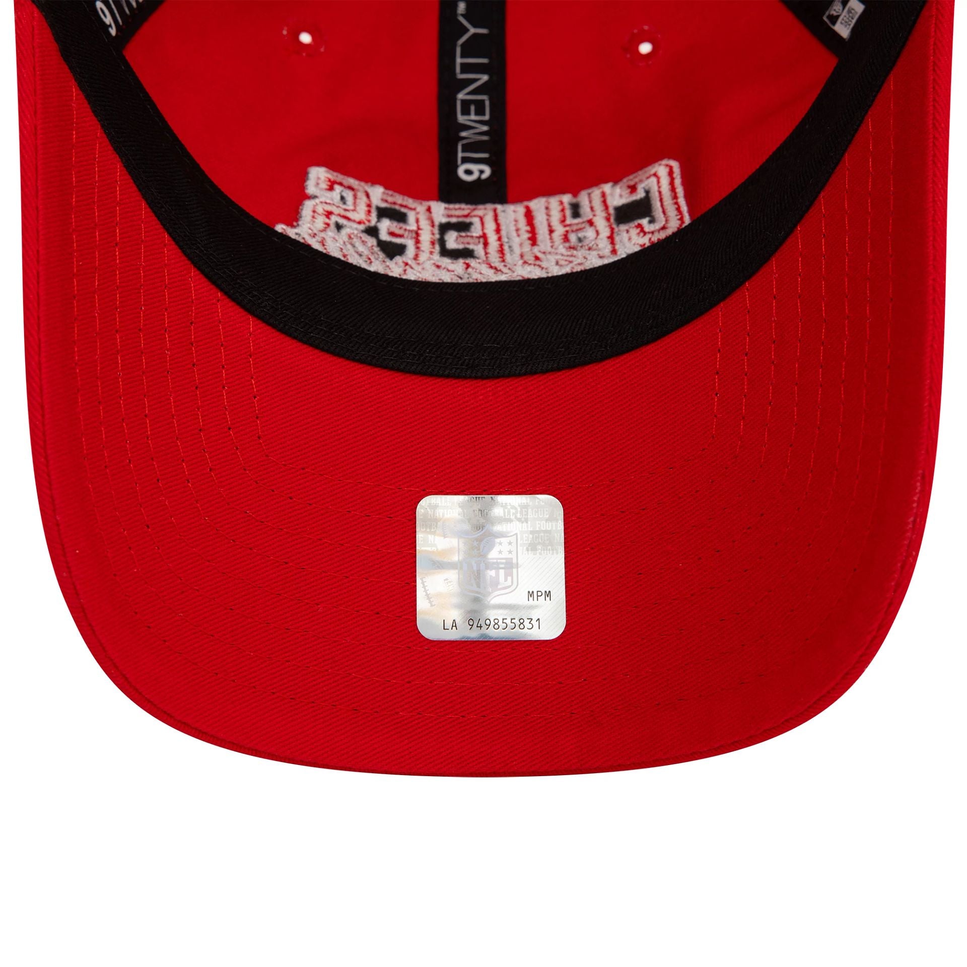 This is a Kansas City Chiefs NFL Script Red 9TWENTY Adjustable Cap 6