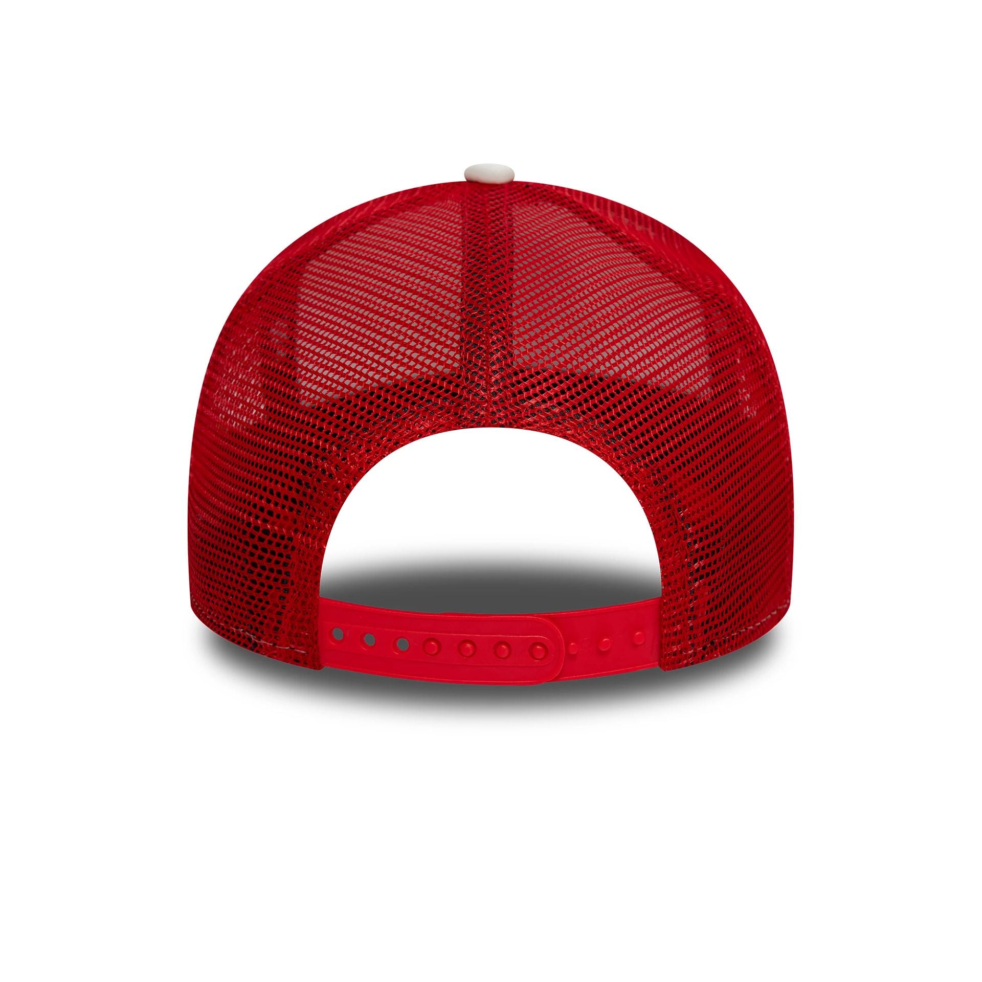 This is a San Francisco 49ers Super Bowl Red 9FORTY A-Frame Trucker Adjustable Cap 4