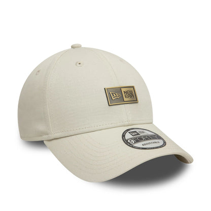 This is a New Era Badge Cream 9FORTY Adjustable Cap 3