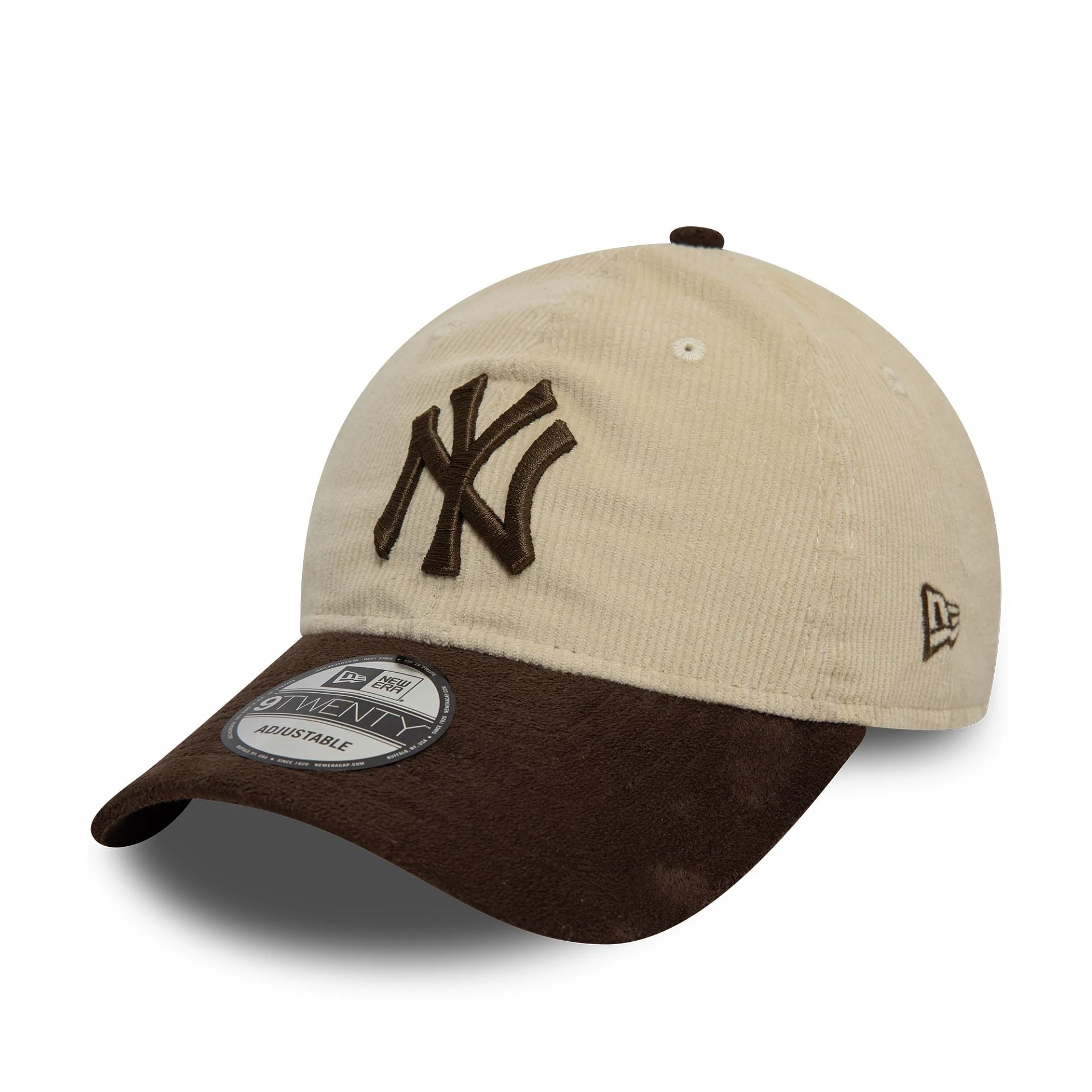 This is a New York Yankees Premium Cord Cream 9TWENTY Adjustable Cap 1