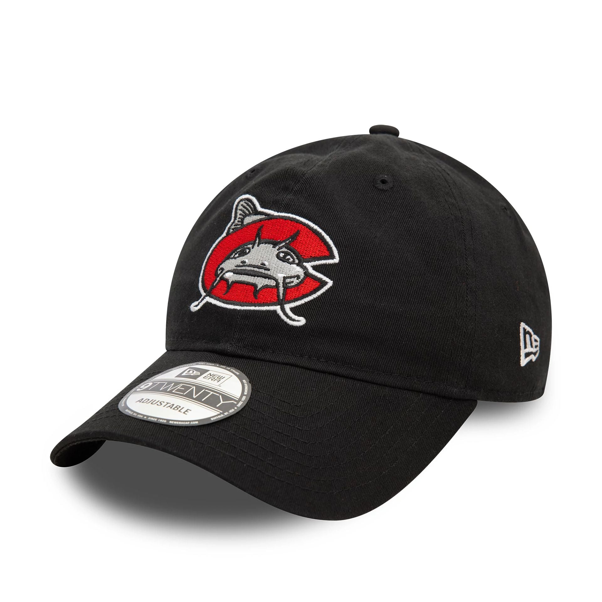 This is a Carolina Mudcats MiLB Black 9TWENTY Adjustable Cap 1