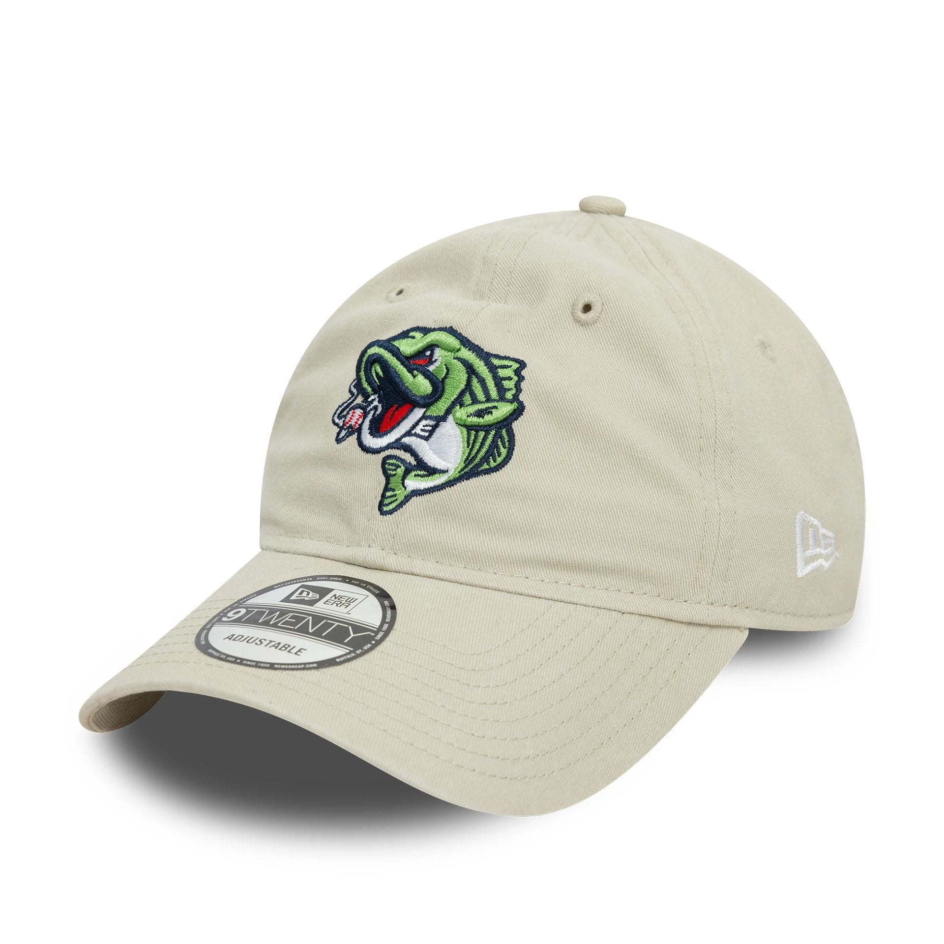 This is a Gwinnett Stripers MiLB Cream 9TWENTY Adjustable Cap 1