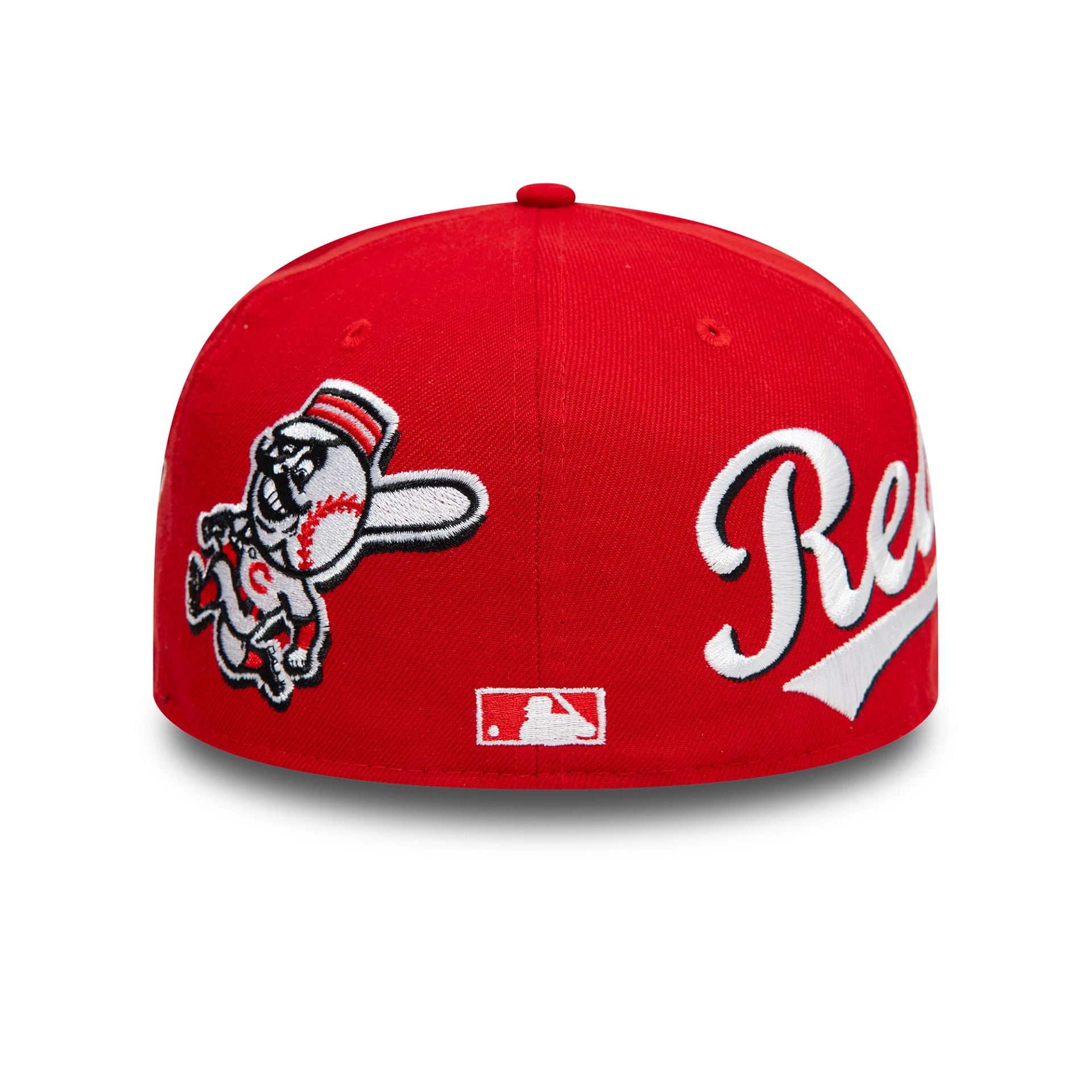 This is a Cincinnati Reds Image MLB All Over Print Red 59FIFTY Fitted Cap 2