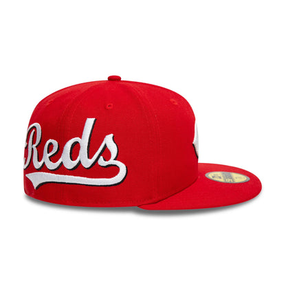 This is a Cincinnati Reds Image MLB All Over Print Red 59FIFTY Fitted Cap 6