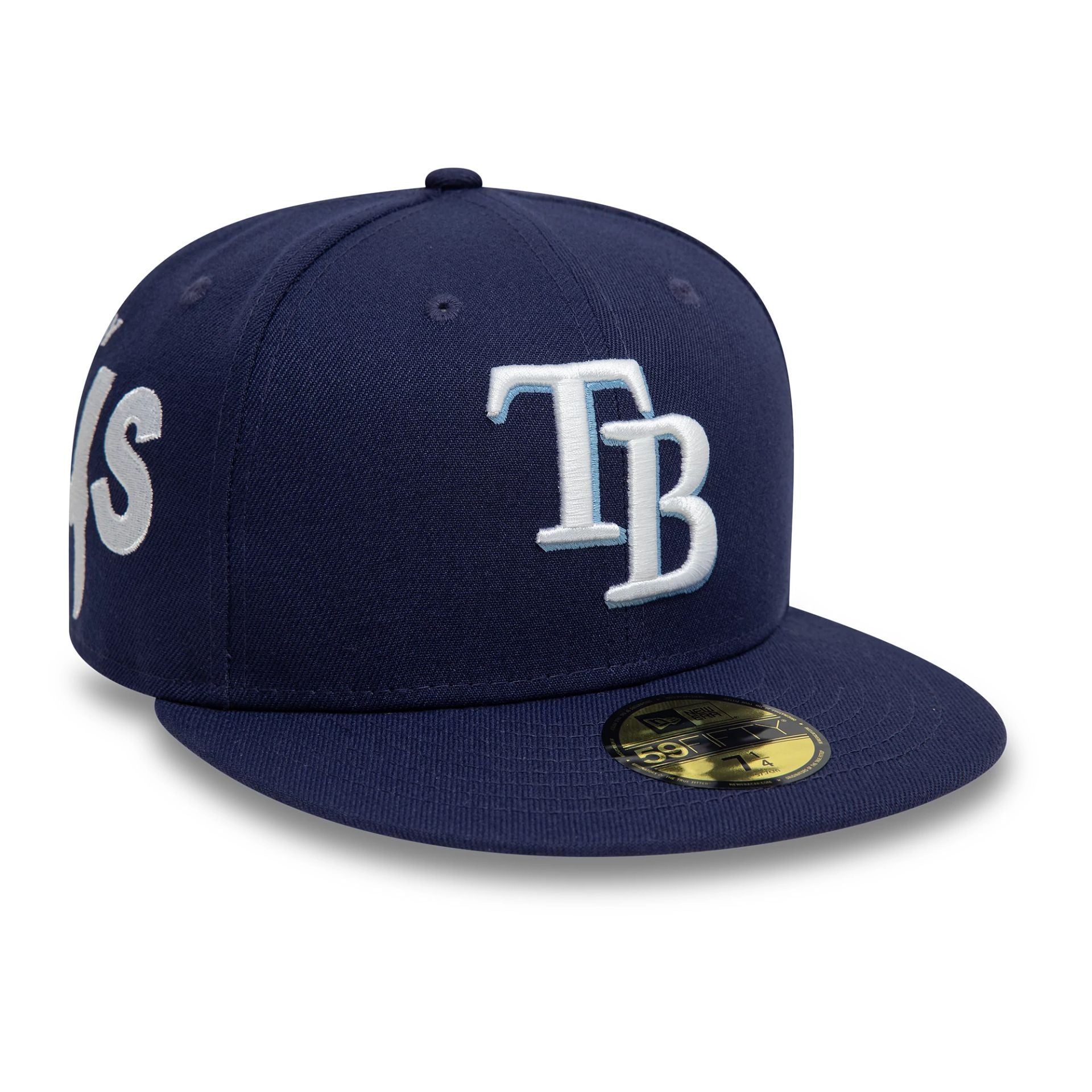 This is a Tampa Bay Rays Image MLB All Over Print Navy 59FIFTY Fitted Cap 4