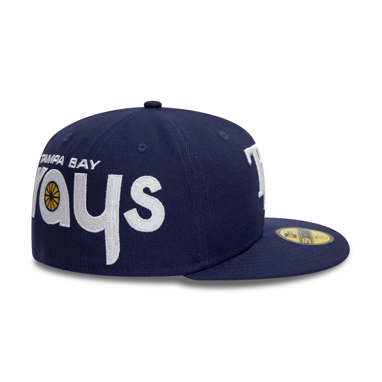 This is a Tampa Bay Rays Image MLB All Over Print Navy 59FIFTY Fitted Cap 6