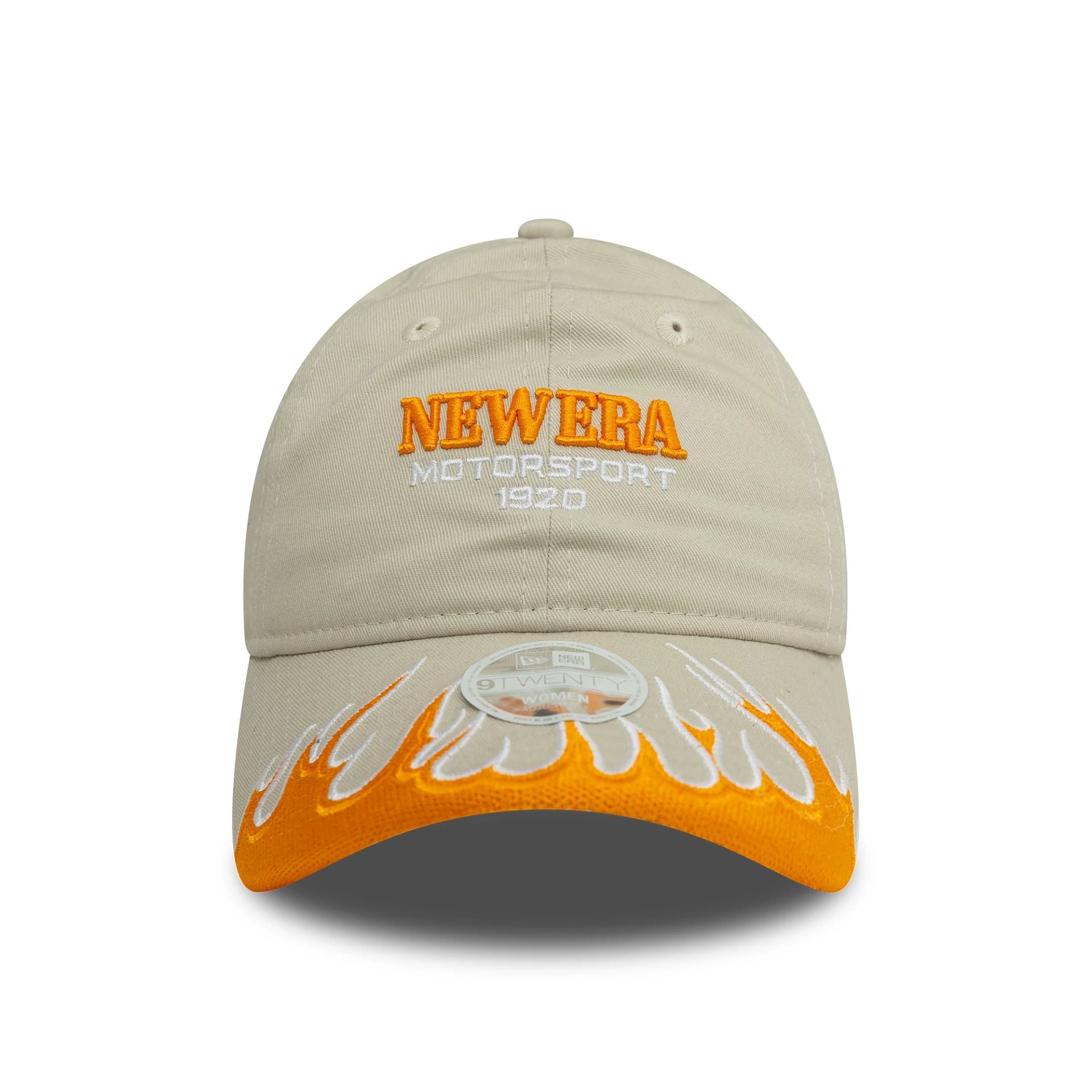 This is a Womens New Era Flame Visor Cream 9TWENTY Adjustable Cap 2