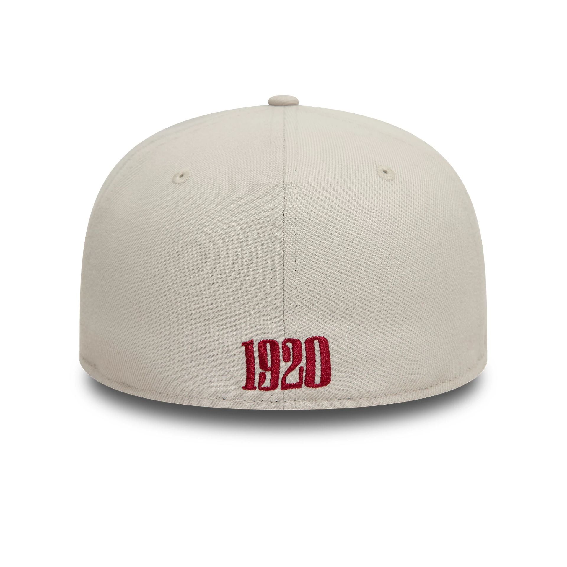 This is a New Era Wordmark Cream 59FIFTY Fitted Cap 2