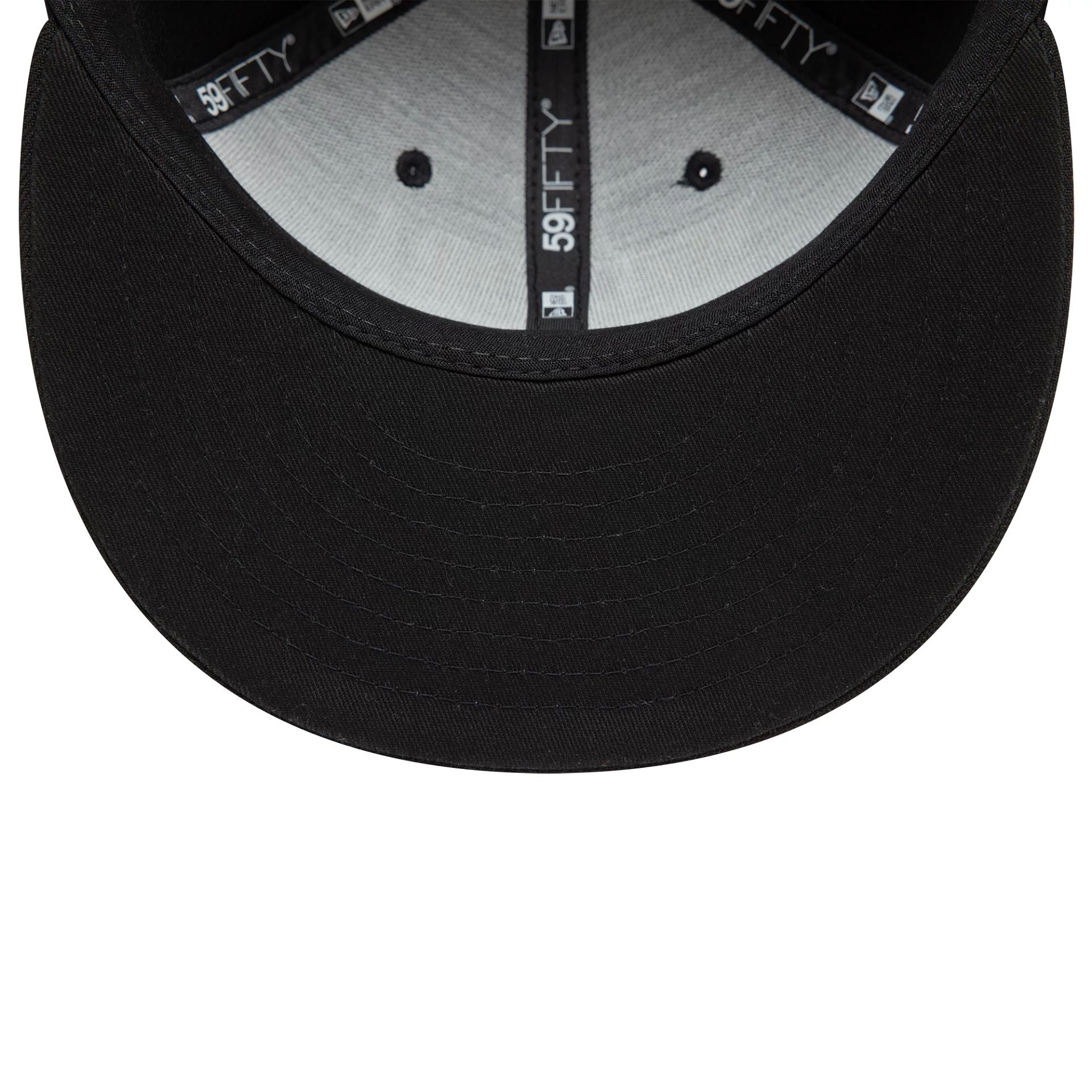 This is a New Era Wordmark Black 59FIFTY Fitted Cap 5