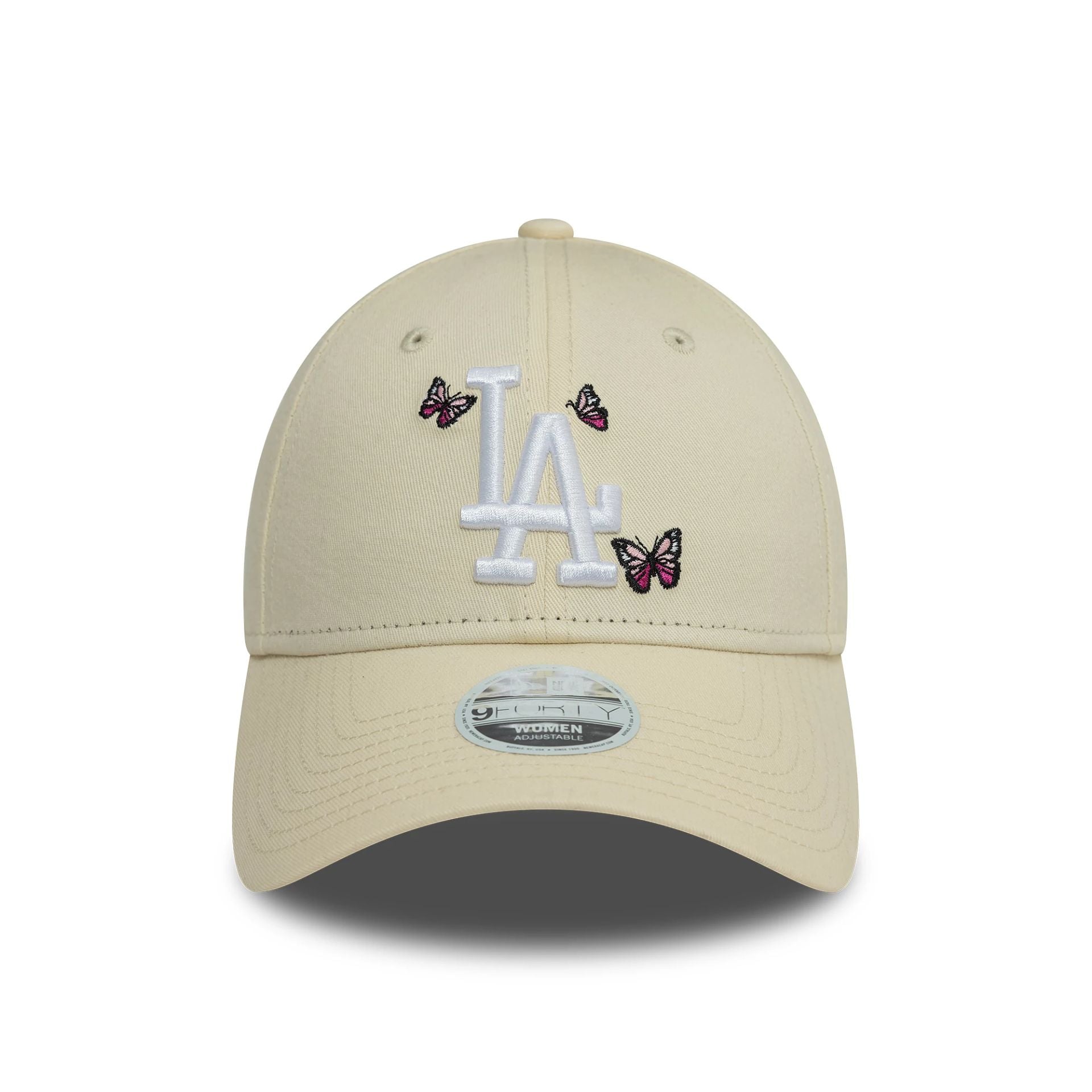 This is a LA Dodgers Womens Icon Cream 9FORTY Adjustable Cap 2