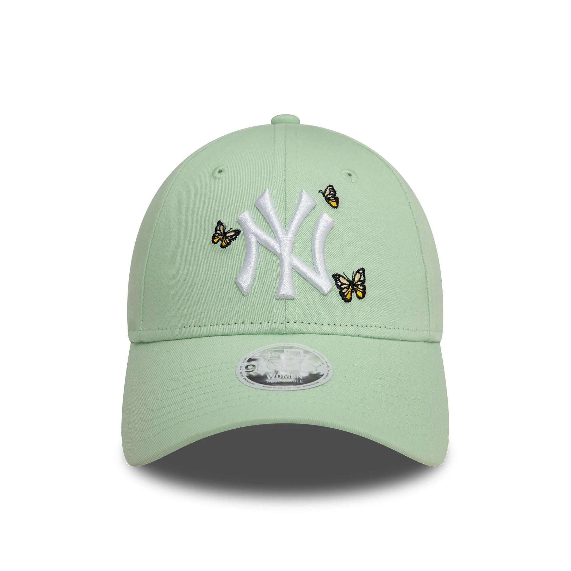 This is a New York Yankees Womens Icon Pastel Green 9FORTY Adjustable Cap 2