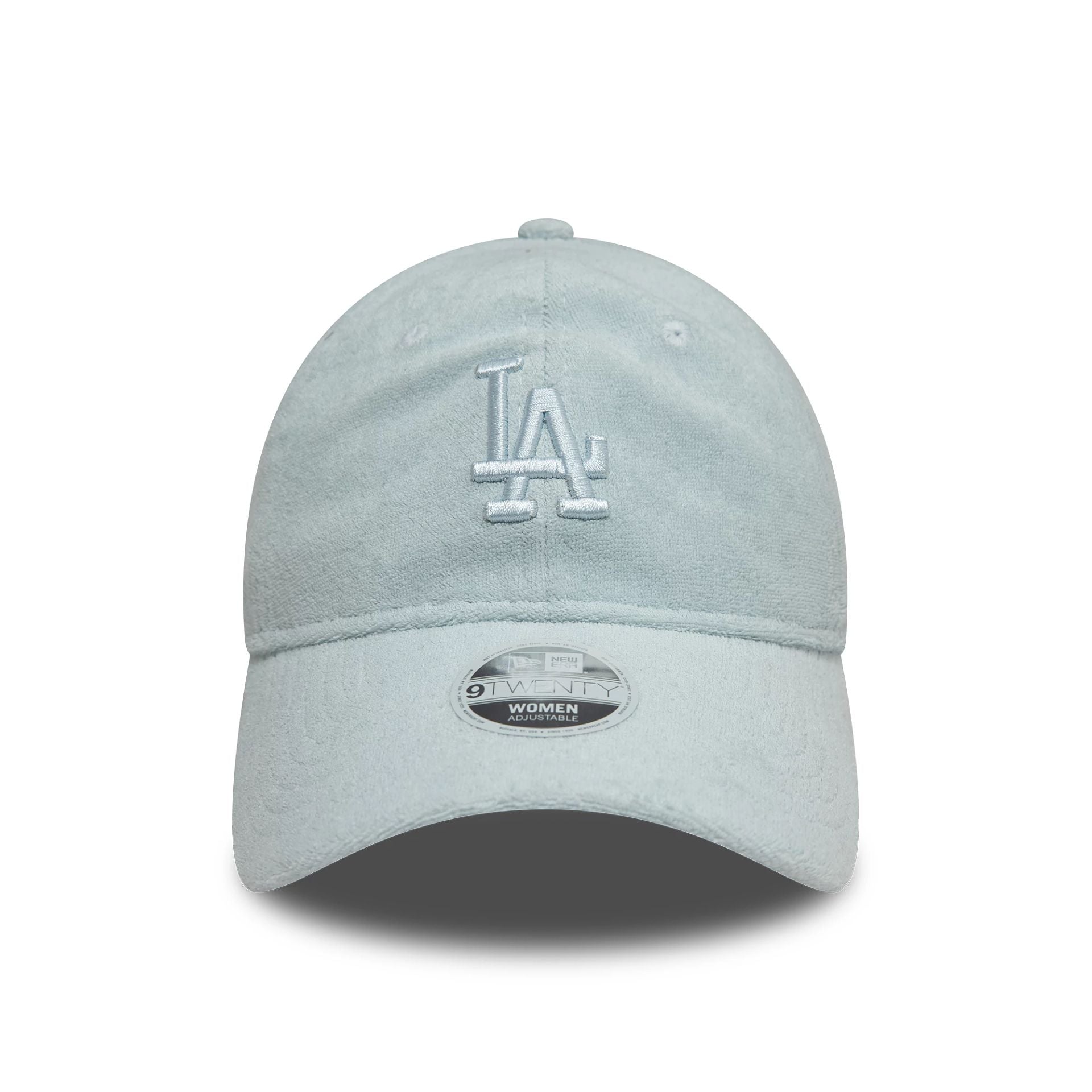 This is a LA Dodgers Womens Towelling Pastel Blue 9TWENTY Adjustable Cap 2