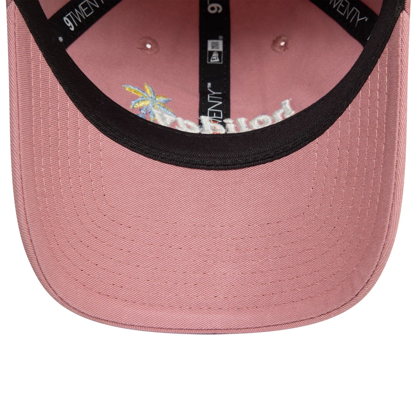 This is a Womens New Era Phrase Dark Pink 9TWENTY Adjustable Cap 5