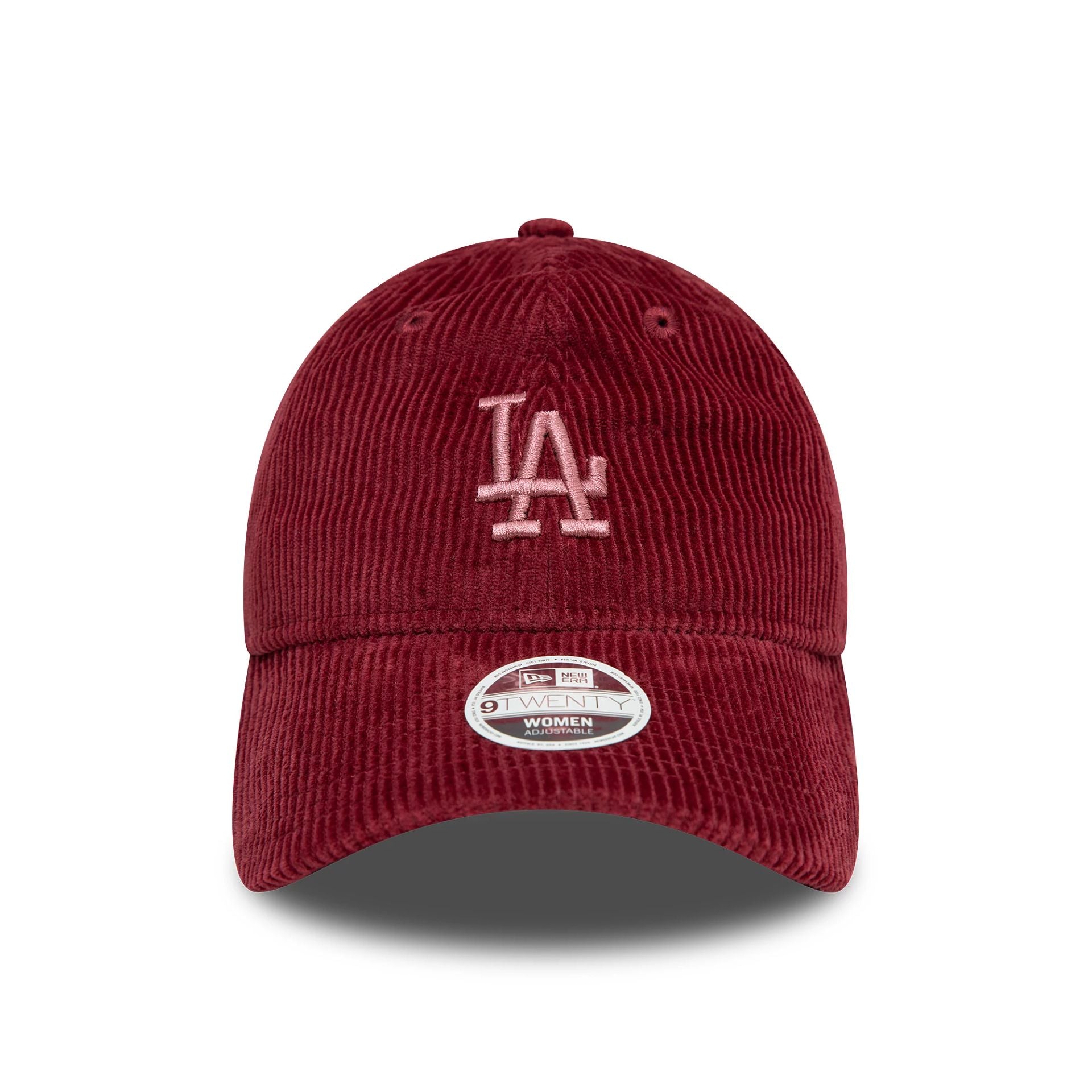 This is a LA Dodgers Womens Cord Dark Red 9TWENTY Adjustable Cap 2