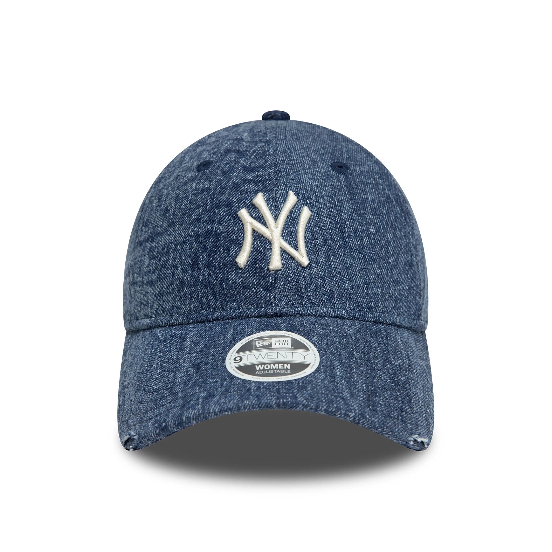 This is a New York Yankees Womens Acid Denim Dark Blue 9TWENTY Adjustable Cap 2