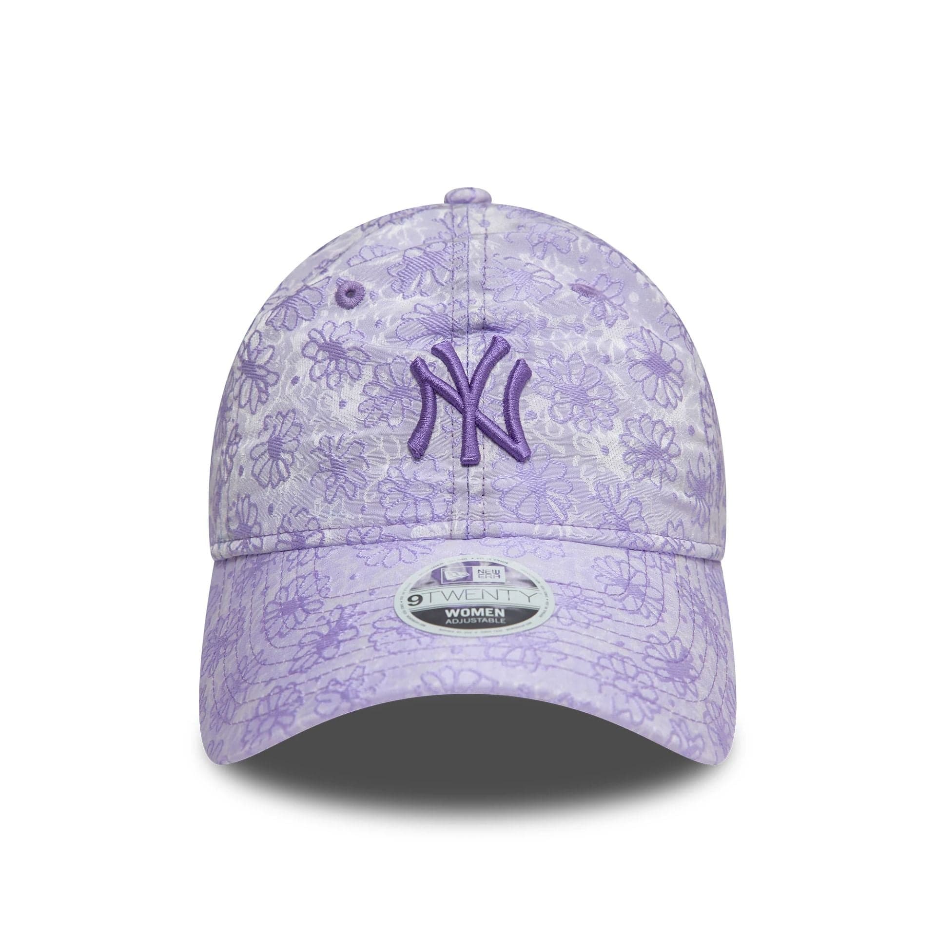 This is a New York Yankees Womens Floral Light Purple 9TWENTY Adjustable Cap 2