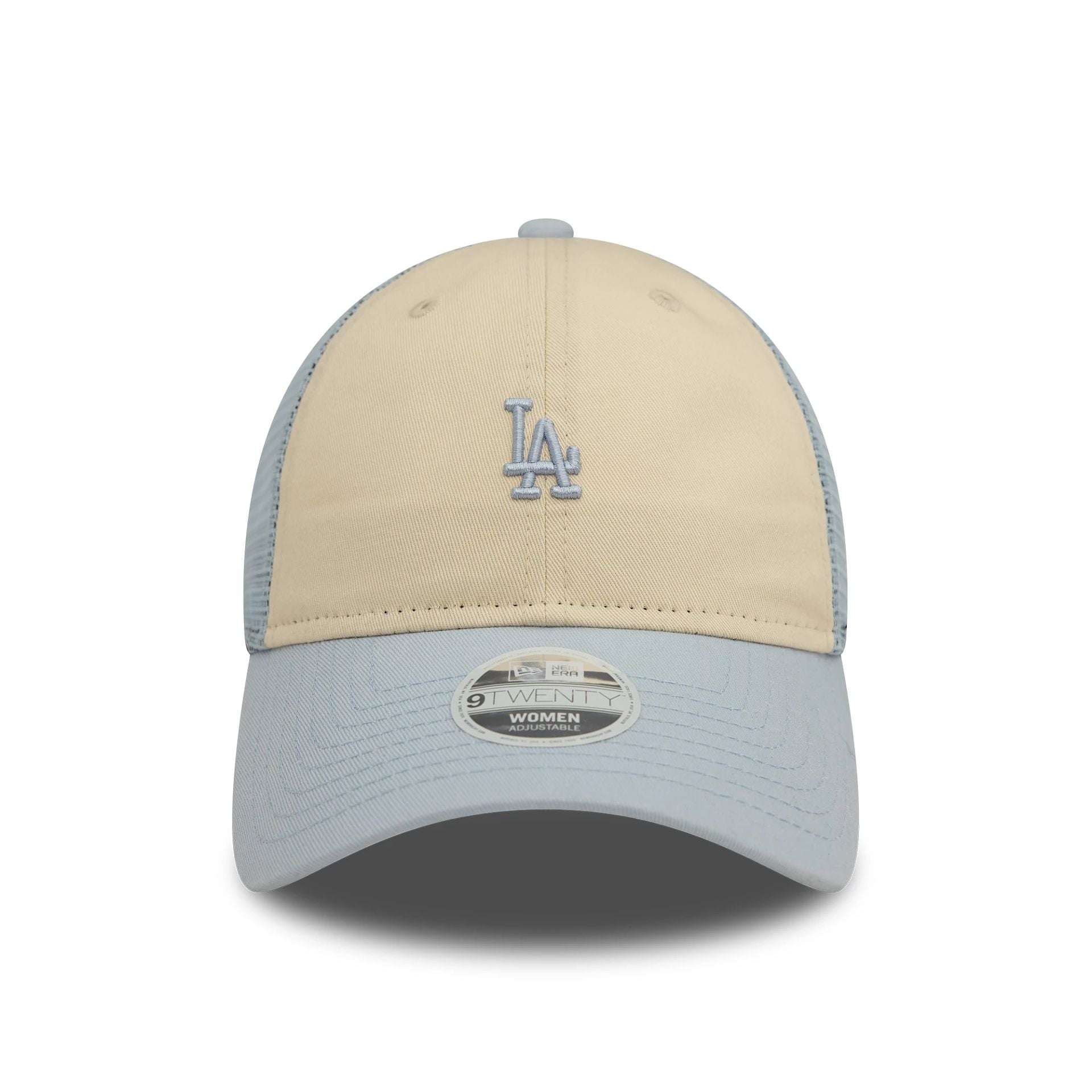 This is a LA Dodgers Womens Pastel Blue 9TWENTY Trucker Adjustable Cap 2