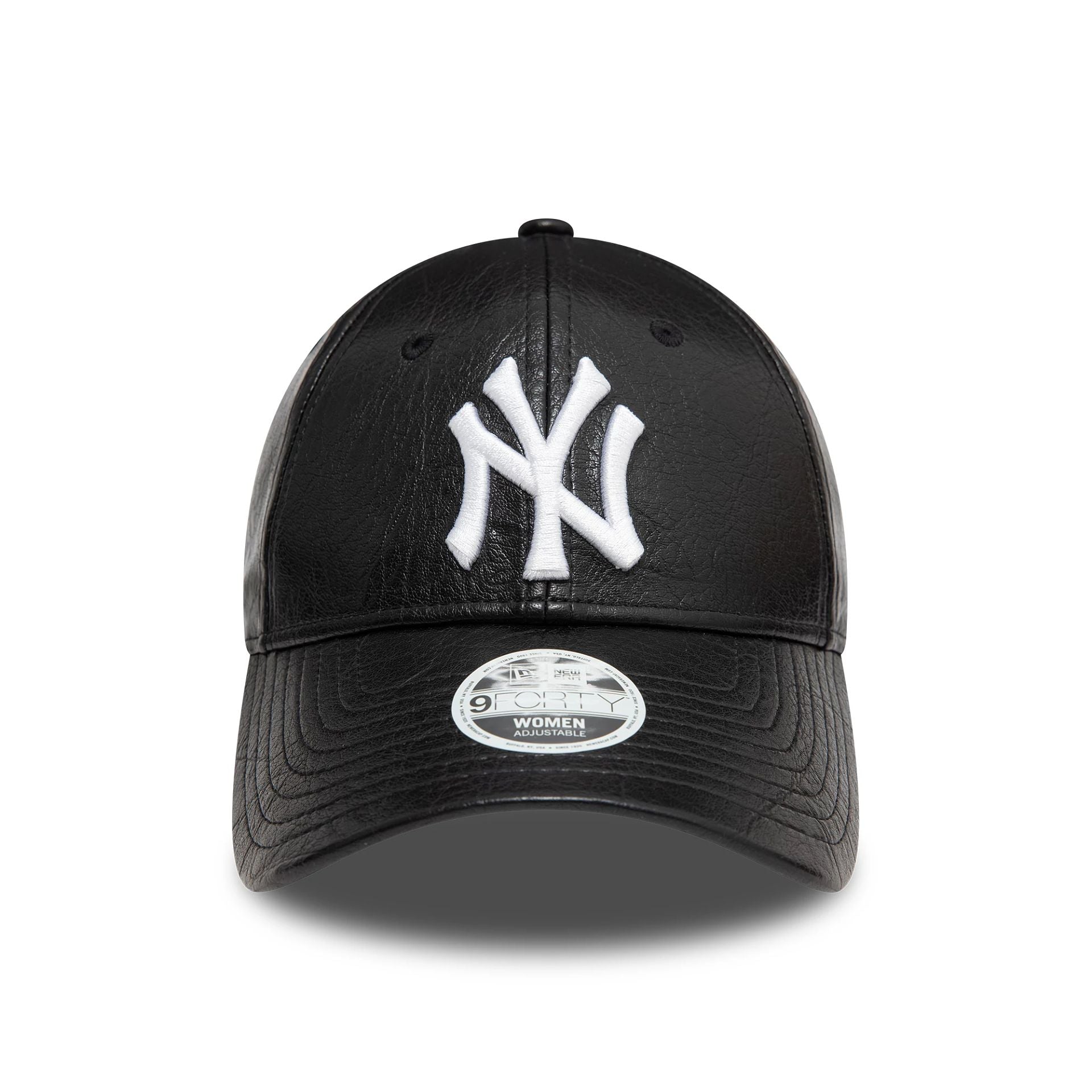 This is a New York Yankees Womens PU Black 9FORTY Adjustable Cap 2