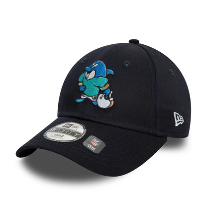 This is a Miami Dolphins Child NFL Mascot Navy 9FORTY Adjustable Cap 3