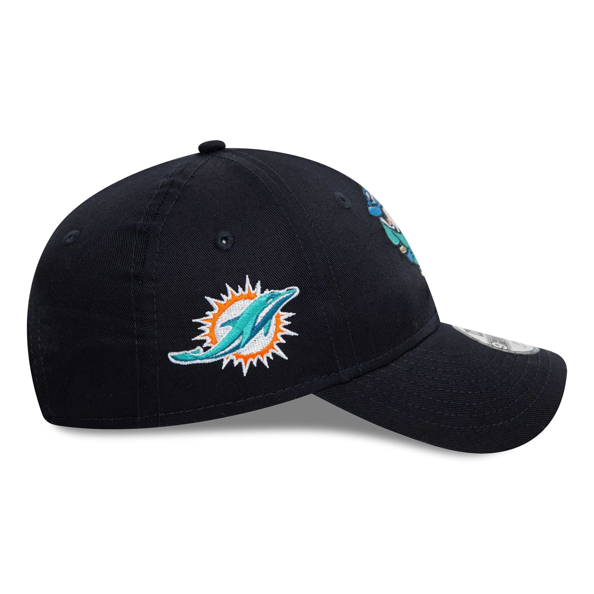 This is a Miami Dolphins Child NFL Mascot Navy 9FORTY Adjustable Cap 4