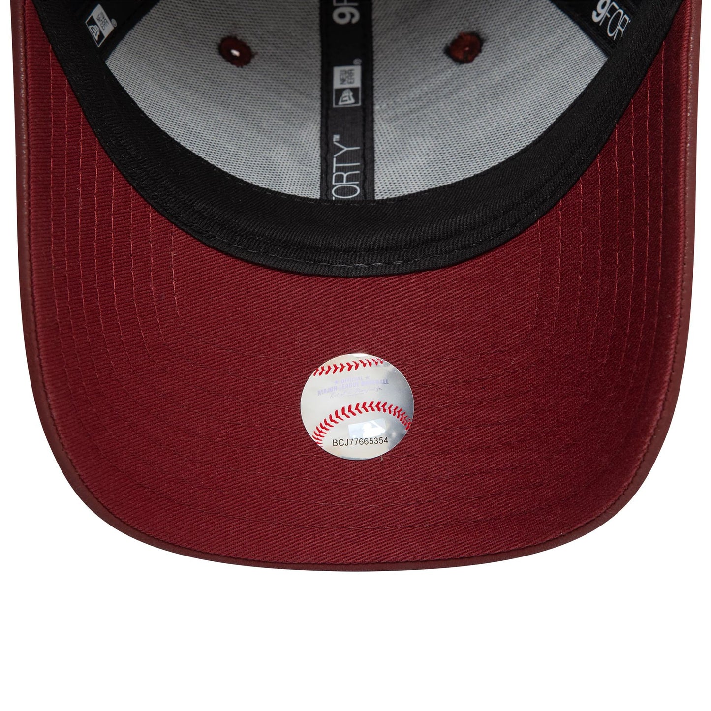 This is a New York Yankees Womens PU Dark Red 9FORTY Adjustable Cap 5