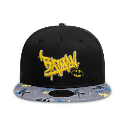 This is a Child DC Batman Black 9FIFTY Snapback Adjustable Cap 2