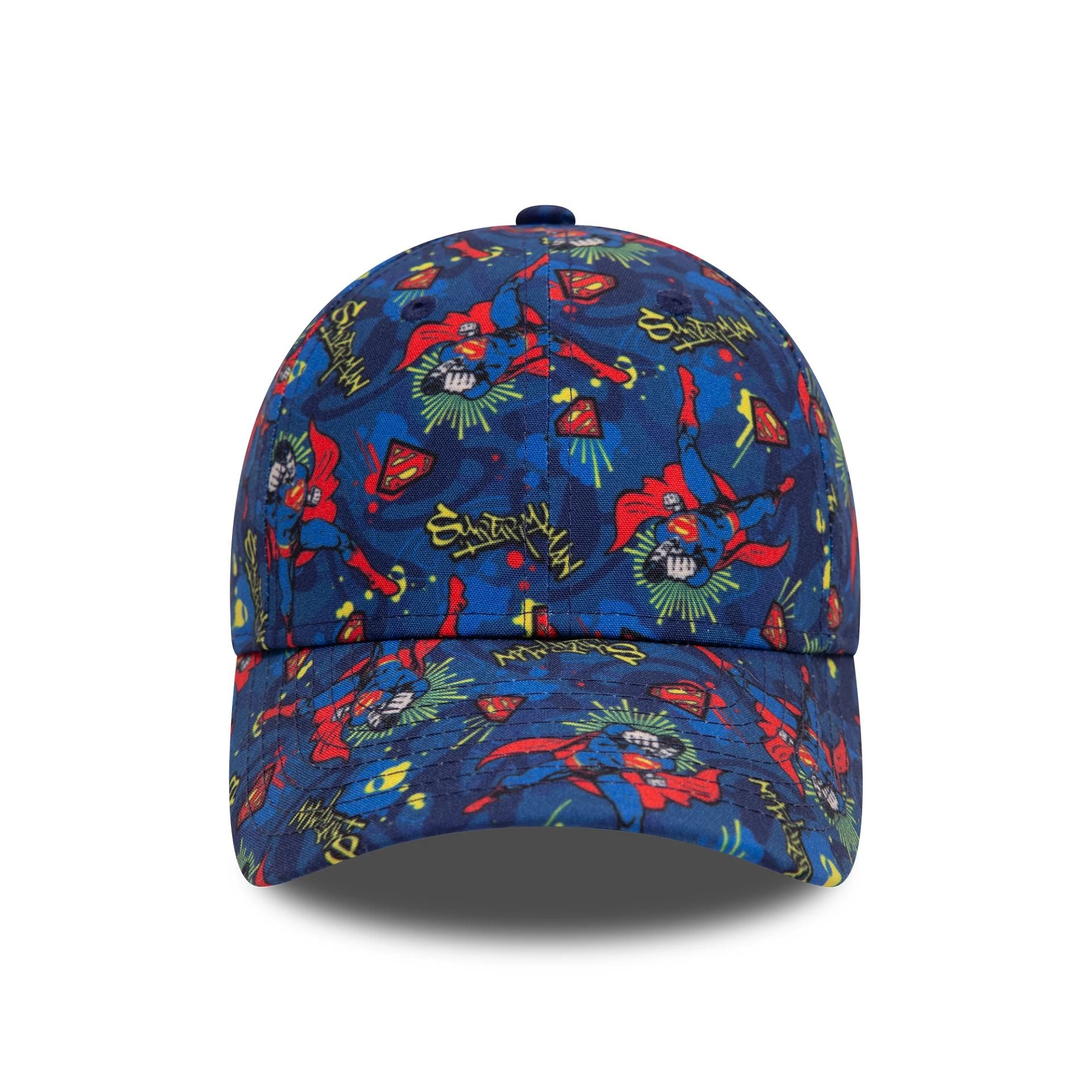 This is a Child DC Superman All Over Print 9FORTY Adjustable Cap 2