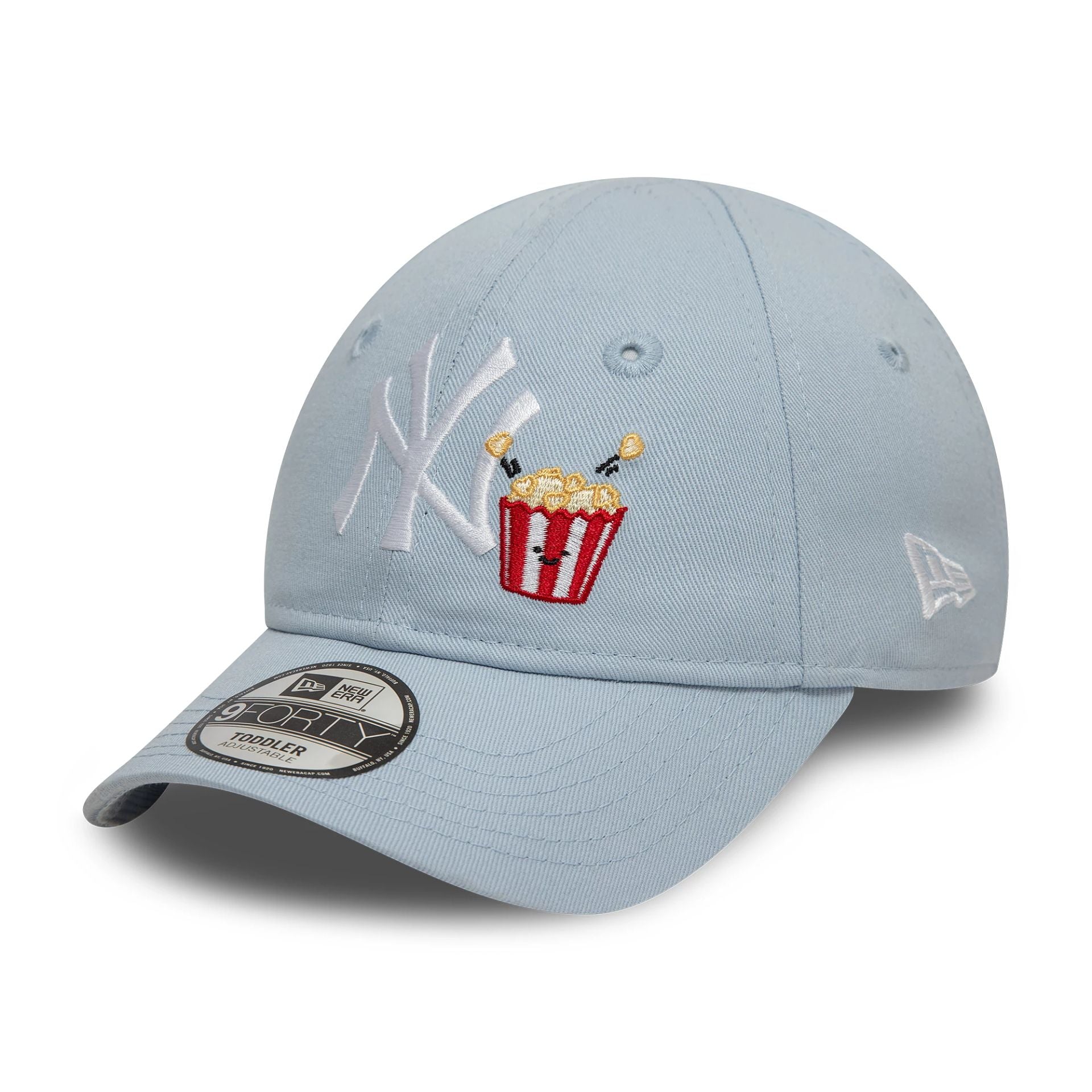 This is a New York Yankees Toddler Icon Pastel Blue 9FORTY Adjustable Cap 3