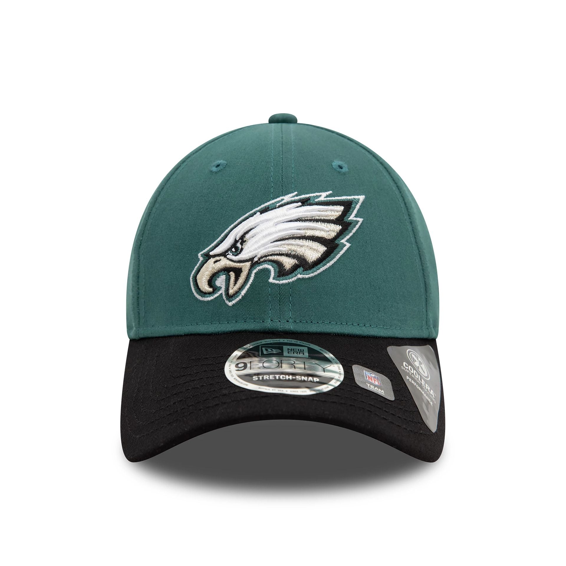 This is a Philadelphia Eagles NFL Dark Green 9FORTY Stretch Snap Adjustable Cap 2