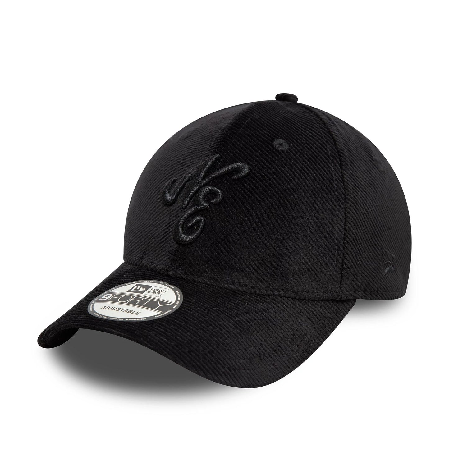 This is a New Era Heritage Connect Cord Black 9FORTY Adjustable Cap 1