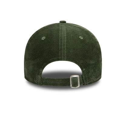 This is a New Era Heritage Connect Cord Dark Green 9FORTY Adjustable Cap 4