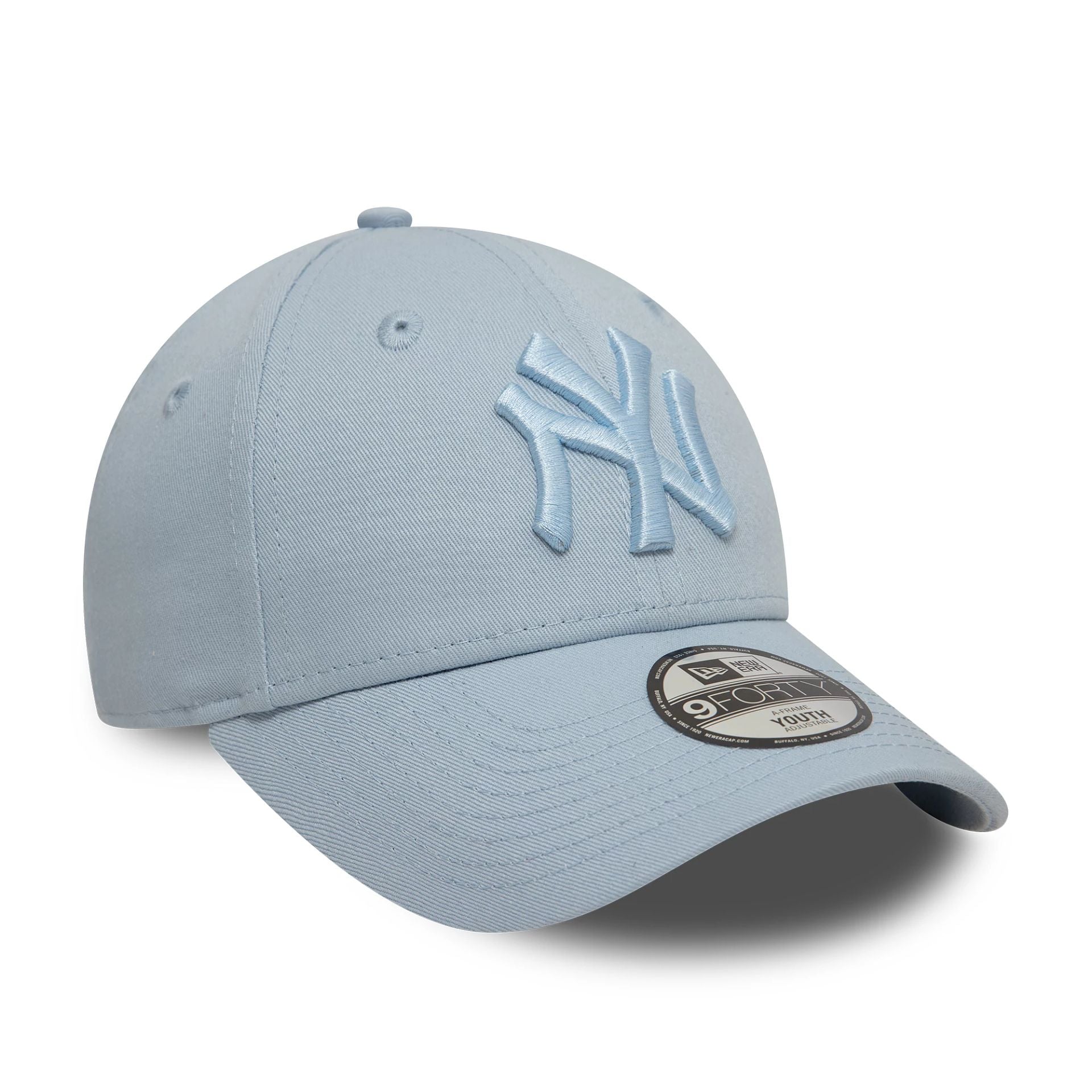 This is a New York Yankees Child League Essential Pastel Blue 9FORTY Adjustable Cap 3