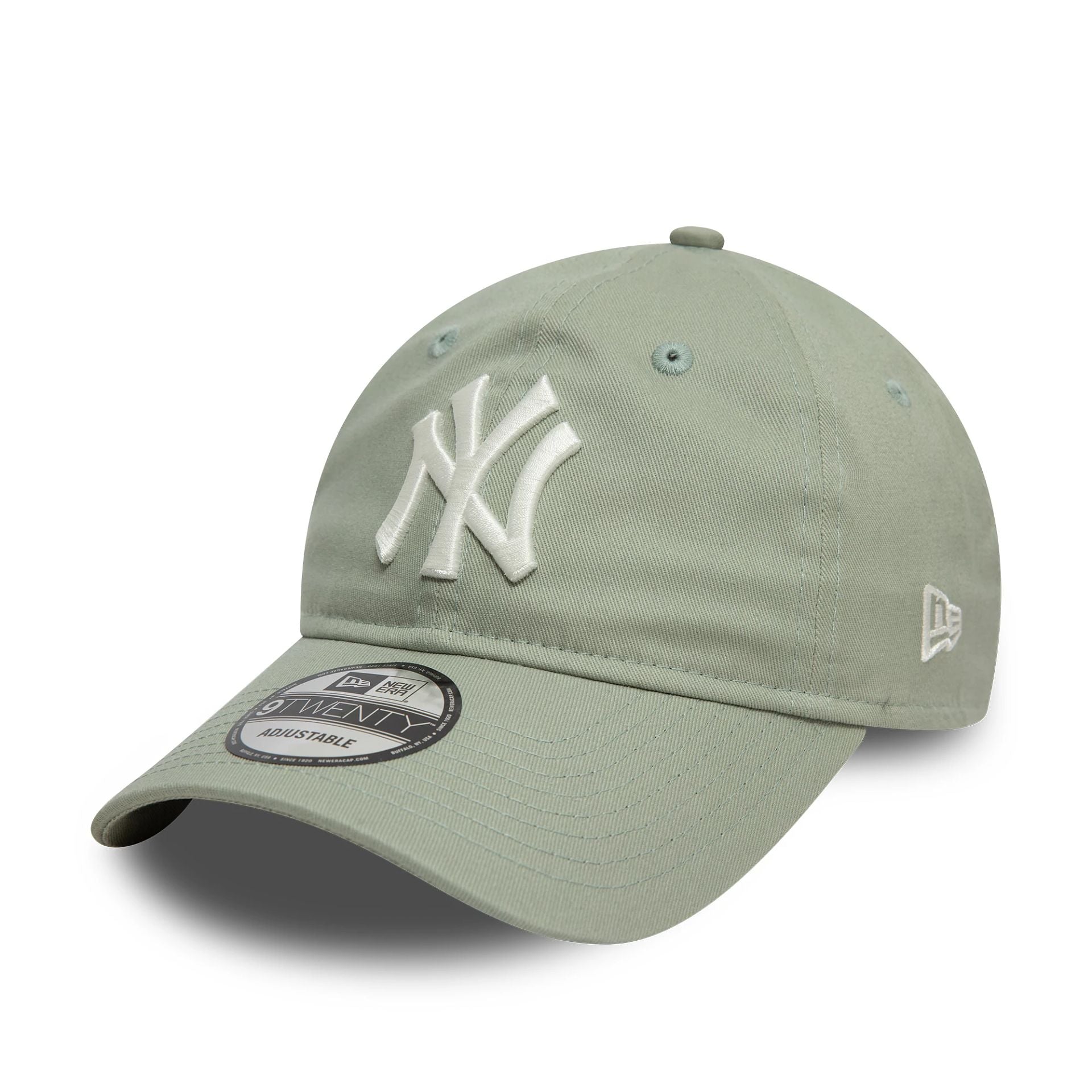 This is a New York Yankees League Essential Pastel Green 9TWENTY Adjustable Cap 1