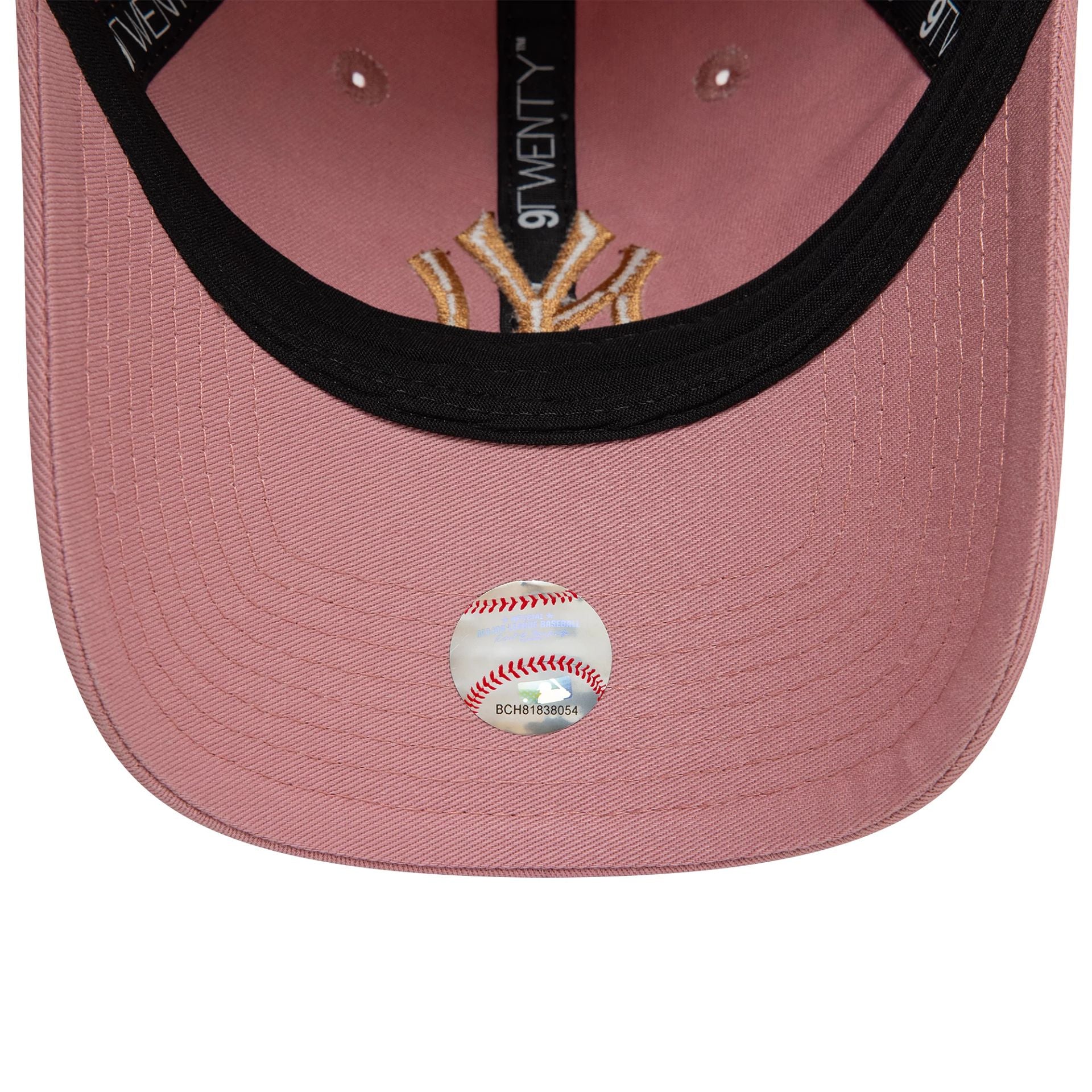 This is a New York Yankees League Essential Dark Pink 9TWENTY Adjustable Cap 5