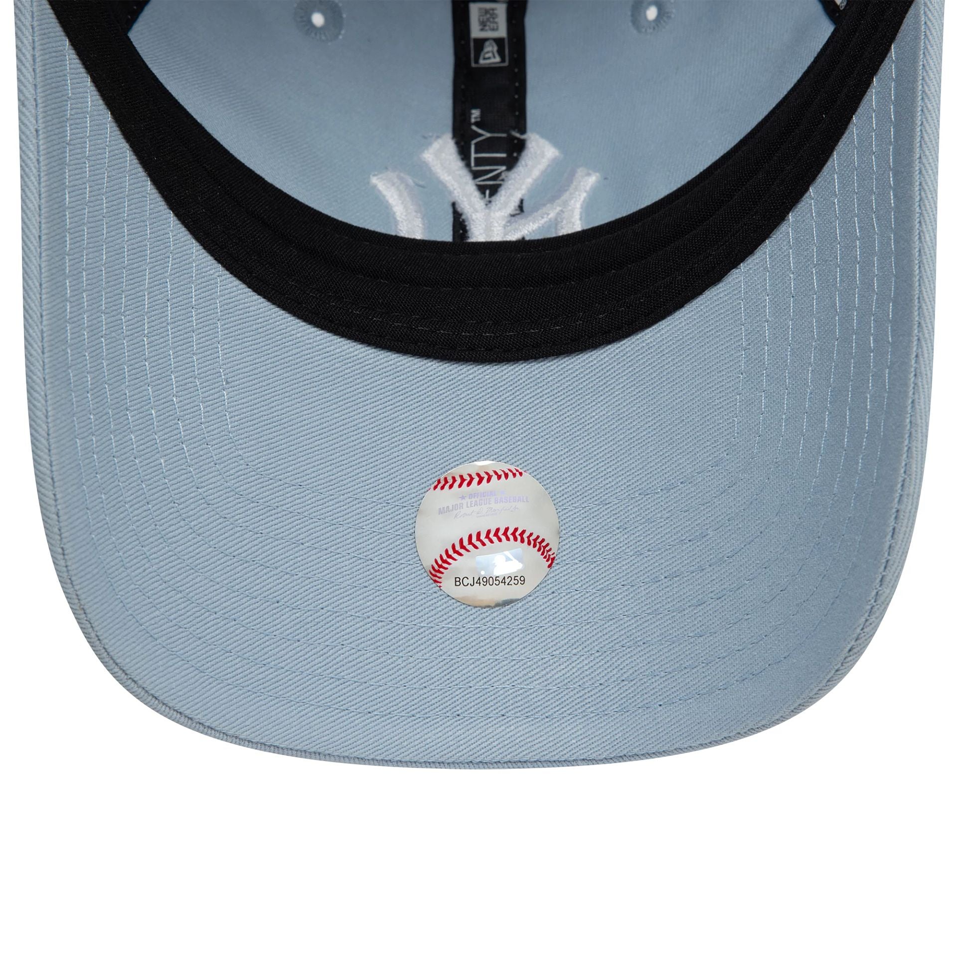 This is a New York Yankees League Essential Pastel Blue 9TWENTY Adjustable Cap 5