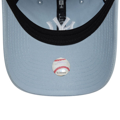 This is a New York Yankees League Essential Pastel Blue 9TWENTY Adjustable Cap 5