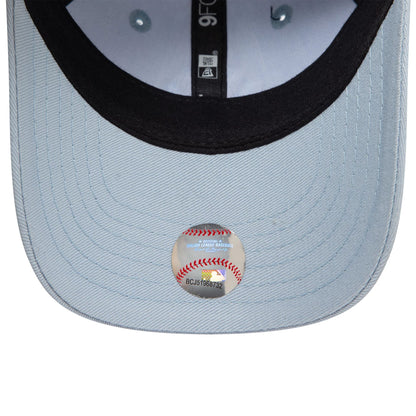 This is a New York Yankees Infant League Essential Essential Pastel Blue 9FORTY Adjustable Cap 5