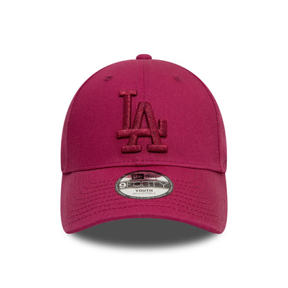 This is a LA Dodgers Child Metallic Dark Red 9FORTY Adjustable Cap 2