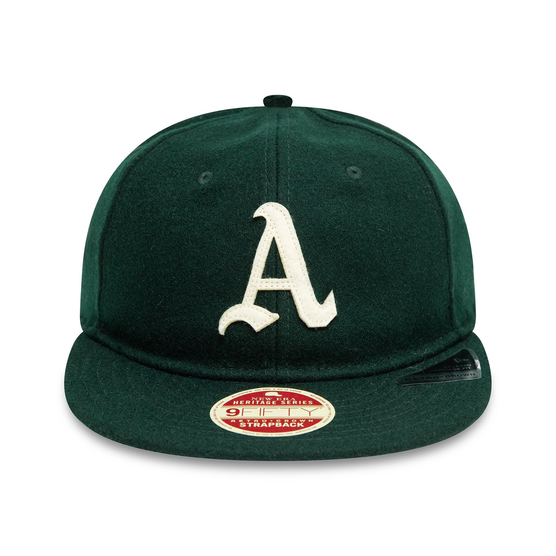 This is a Oakland Athletics Image Heritage Green Retro Crown 9FIFTY Adjustable Cap 2